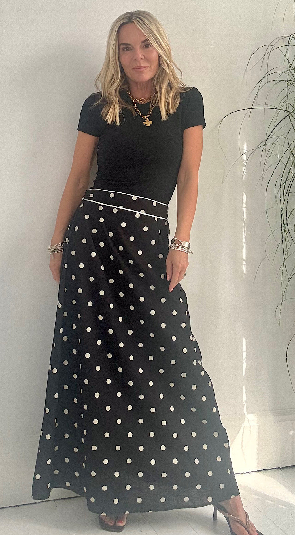 Polka dot skirt