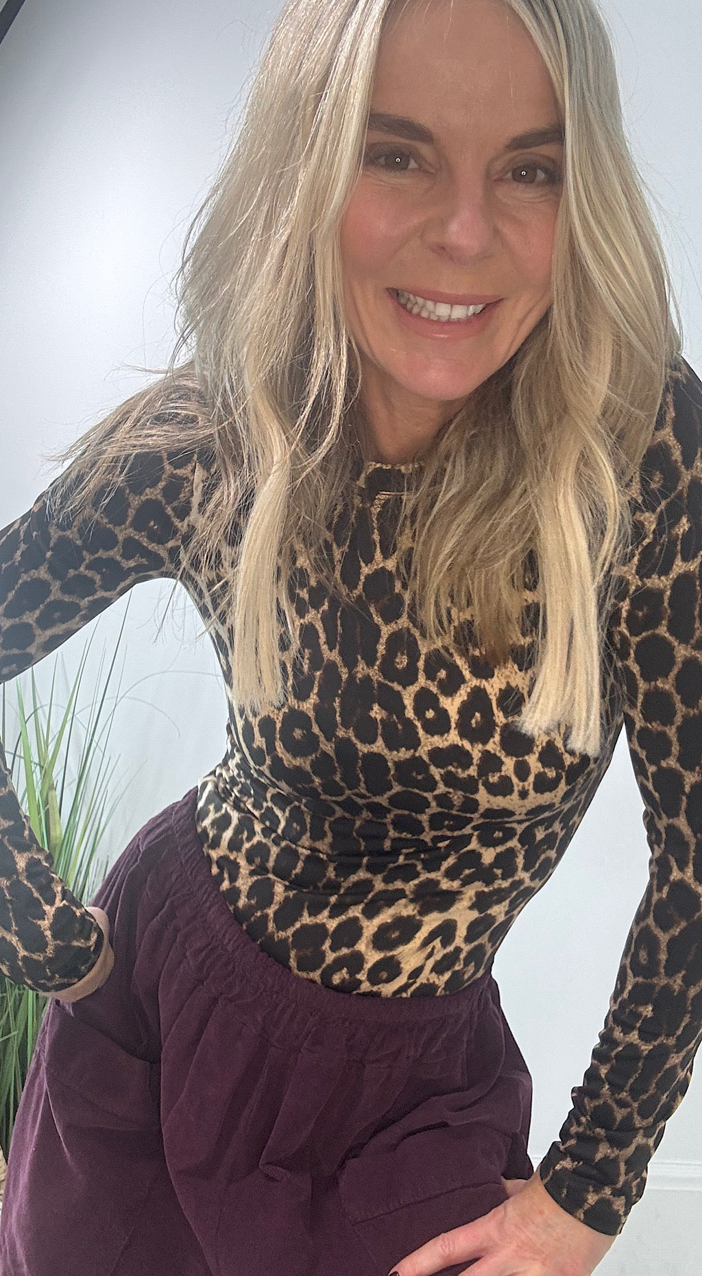 Leopard Slinky Bodysuit