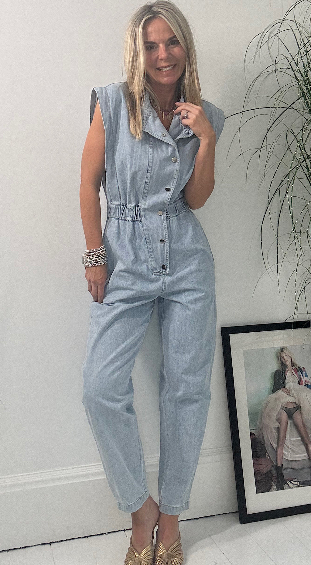 Ciminy Denim Jumpsuit - light denim