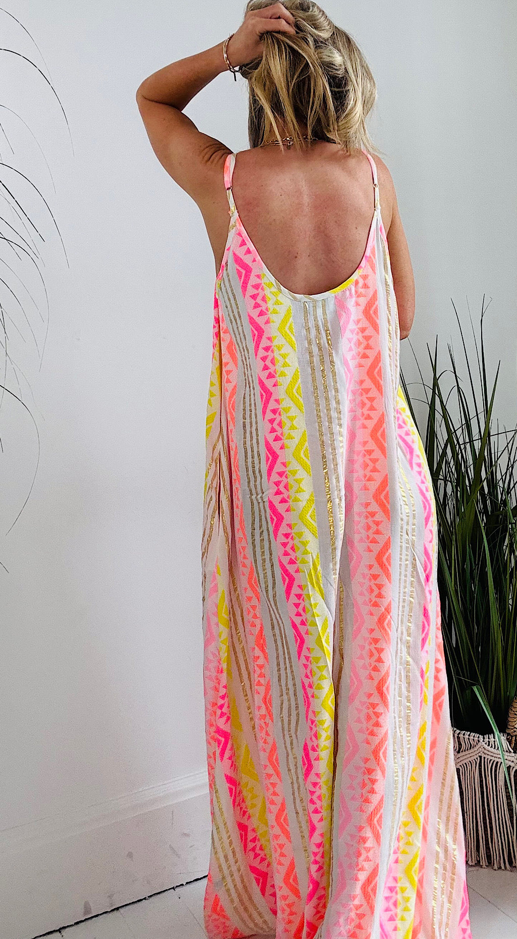 Melina Aztec Dress -Bright Mix