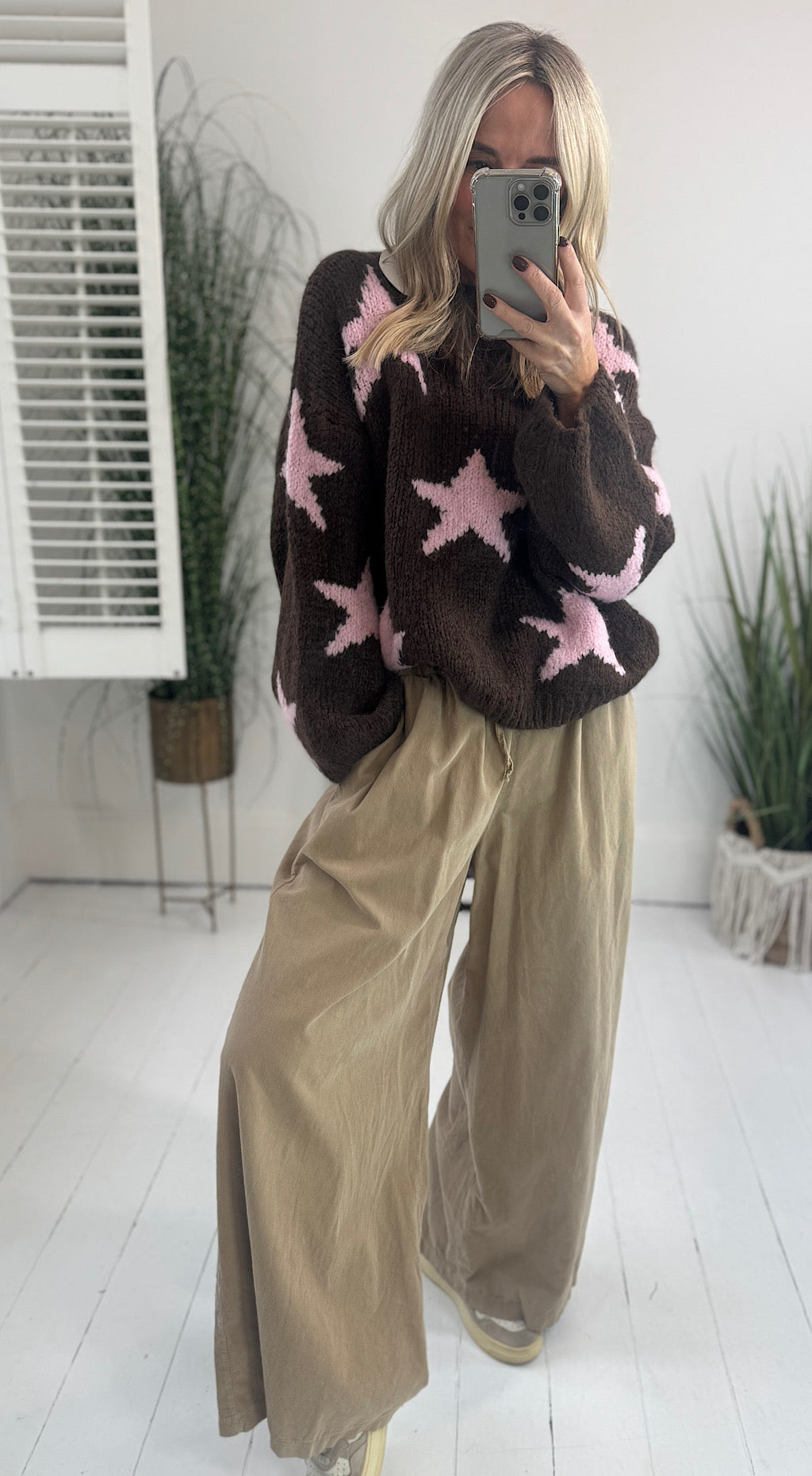 Star Knit - chocolate