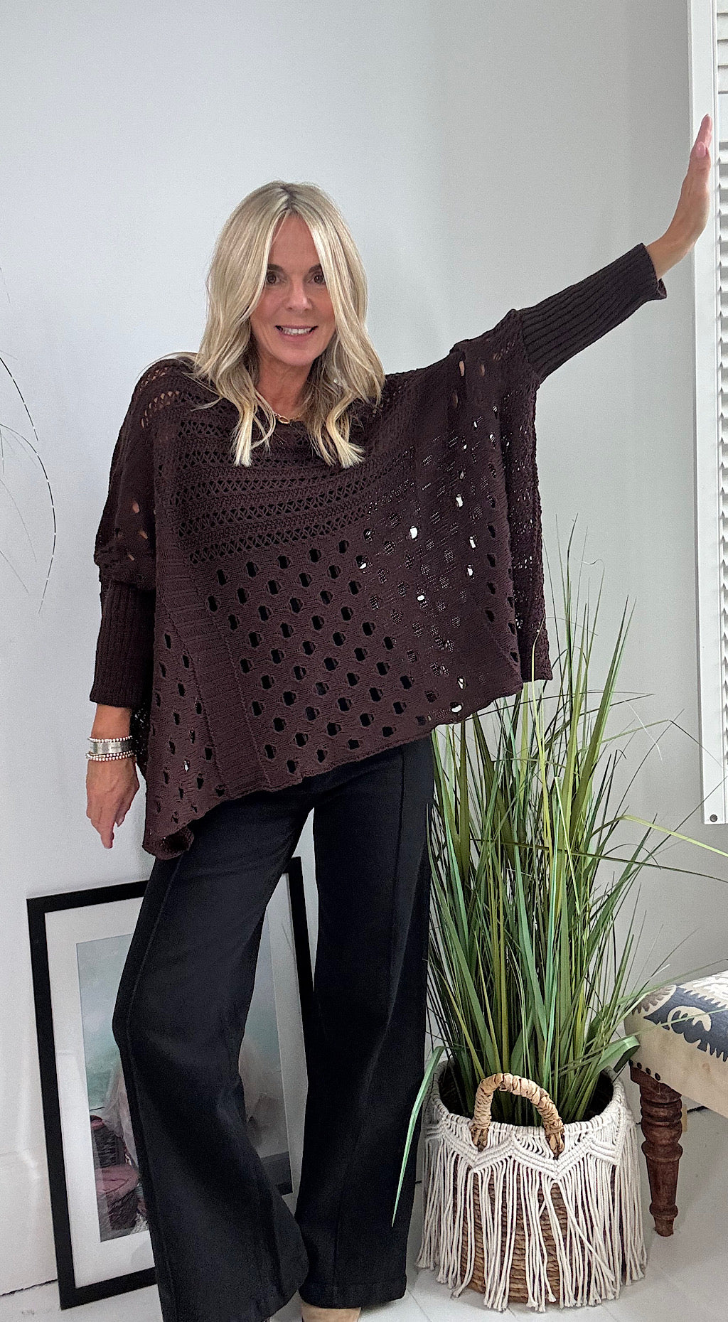Crochet Knit - Chocolate