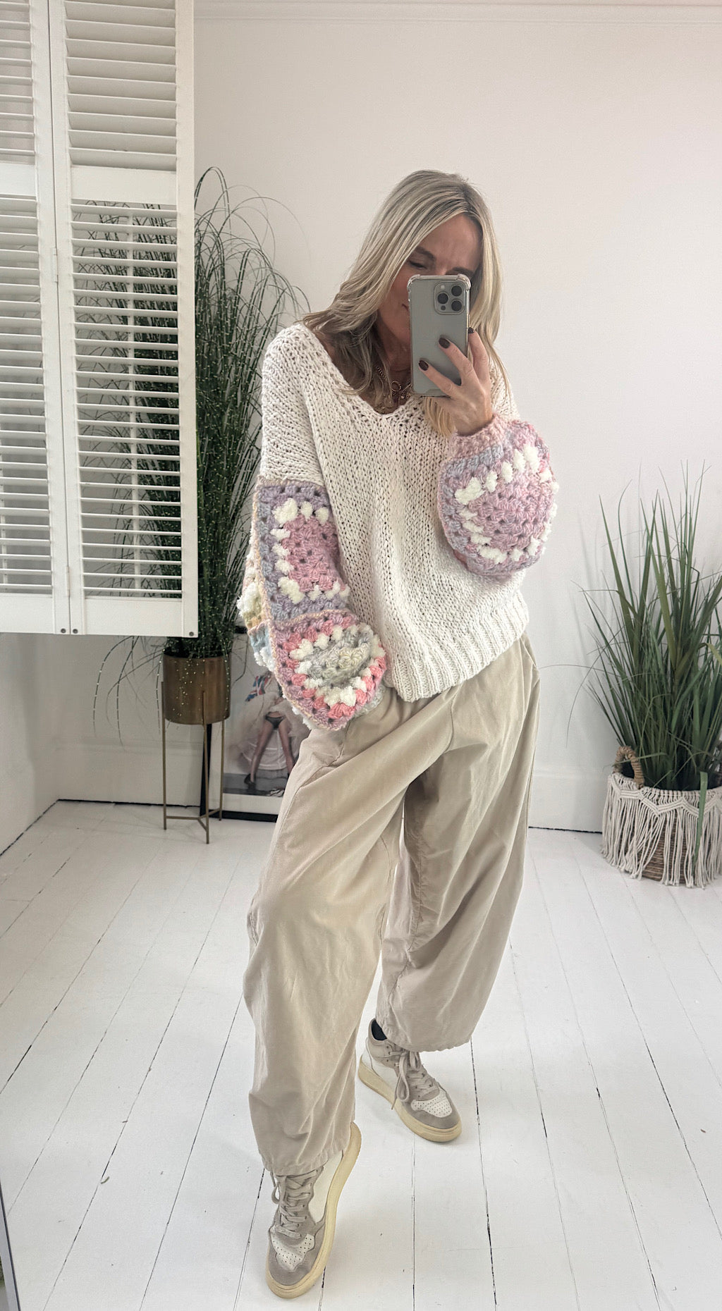 Cord Cocoon Pant - stone