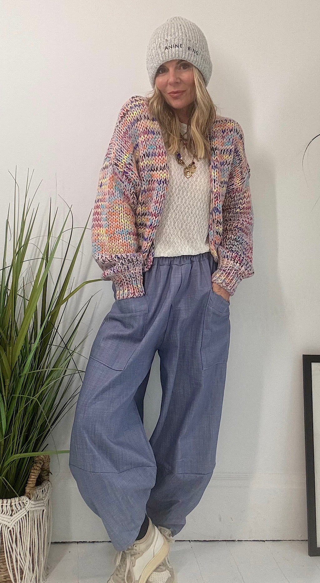 Multi Colour 70's Cardigan