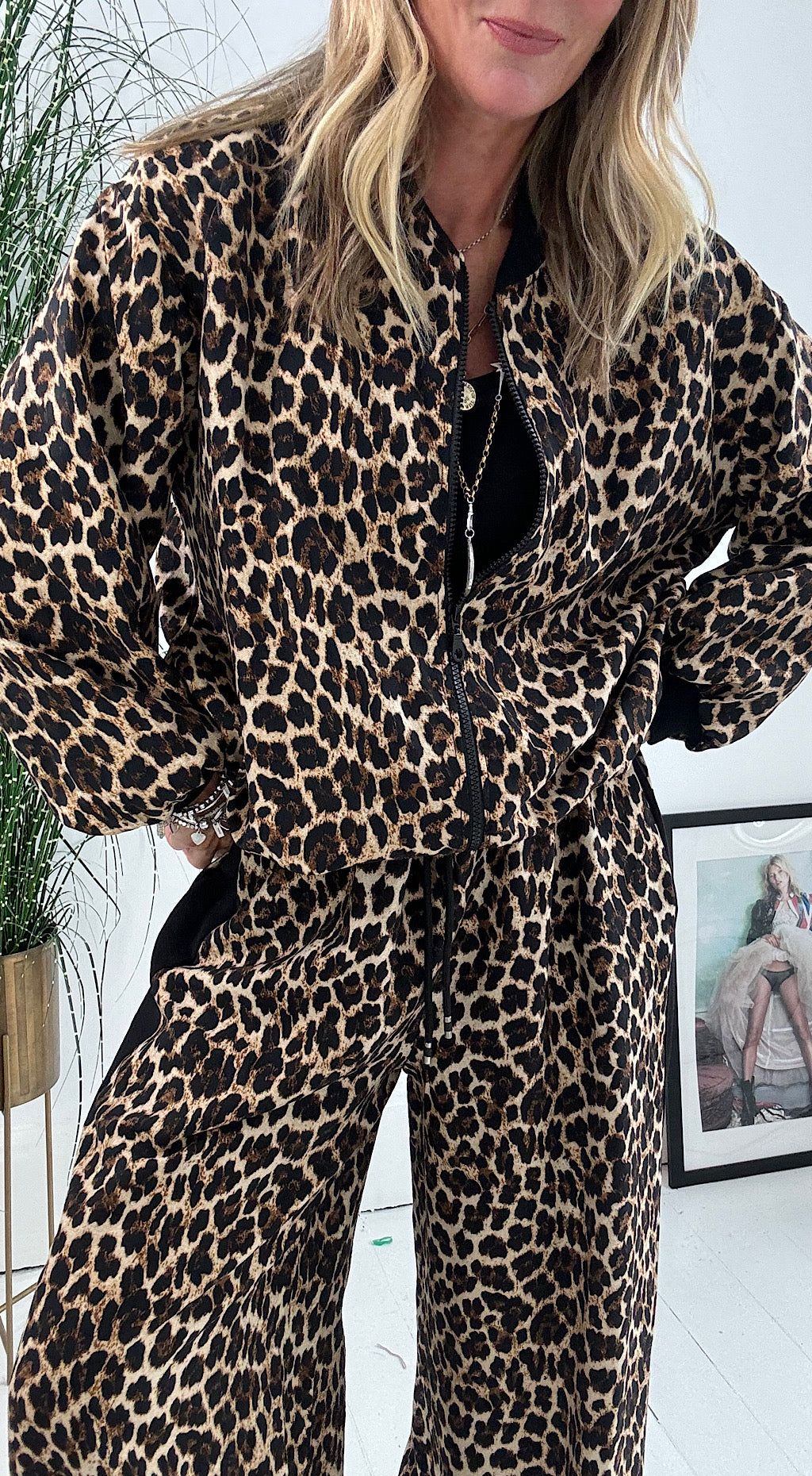 Animal Print Sport Suit