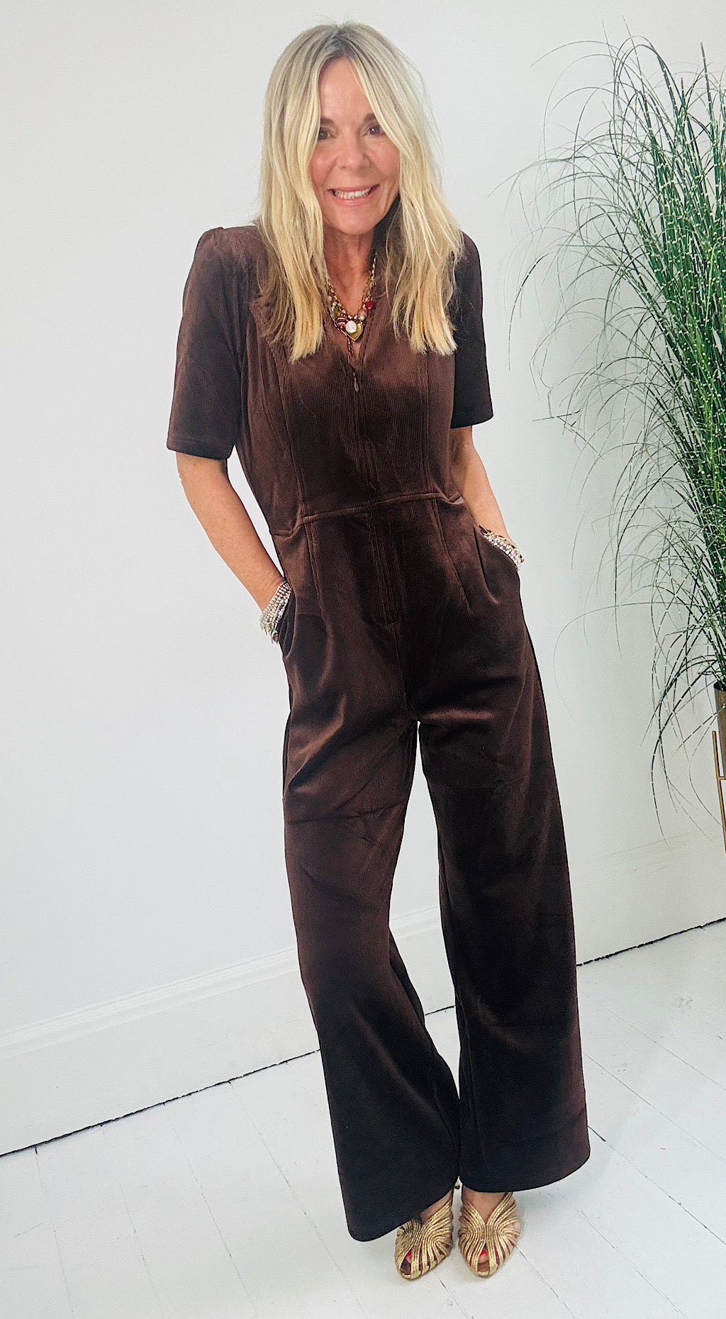 Clan Jumpsuit in Brown by Traffic People