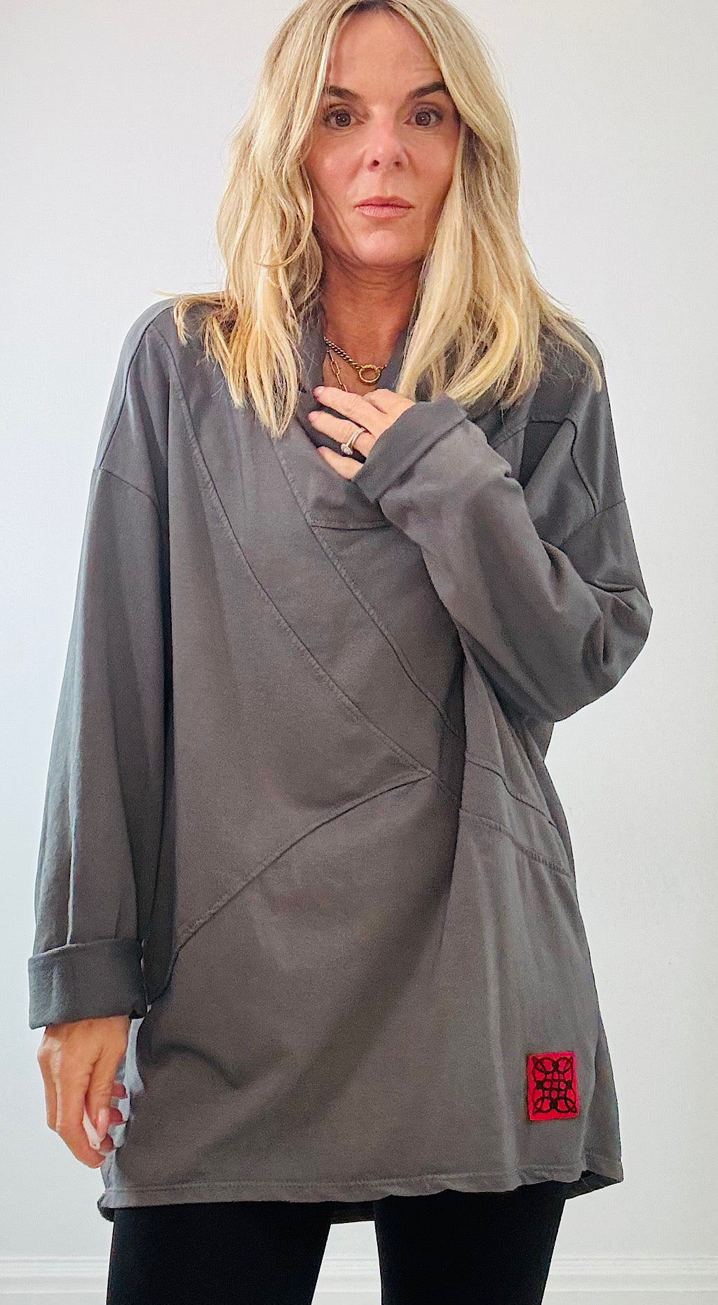 Basic sloppy sweatshirt grey
