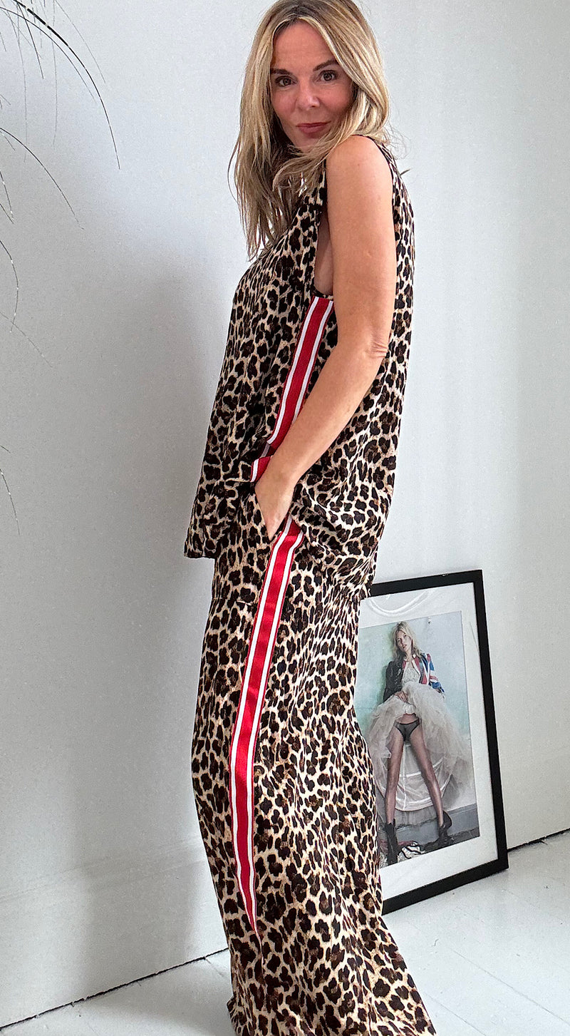 Leopard sport luxe pants