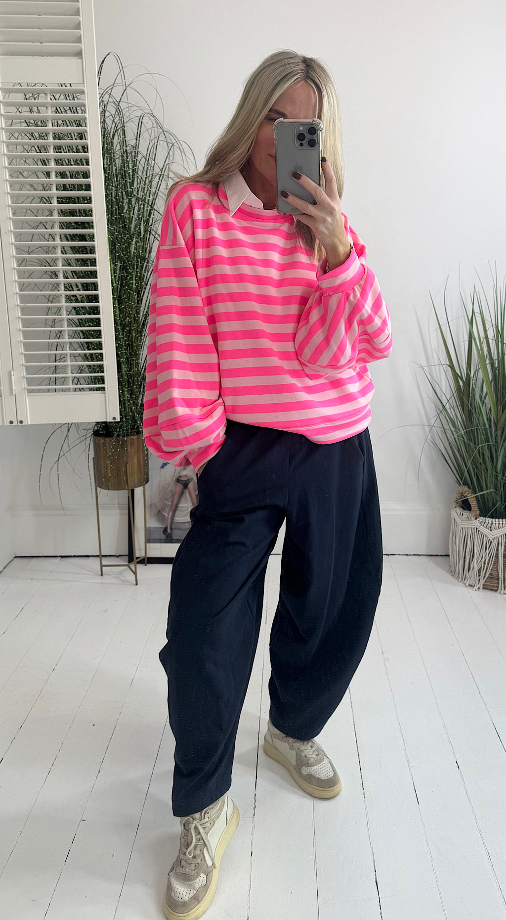 Striped Sweat - pink mix