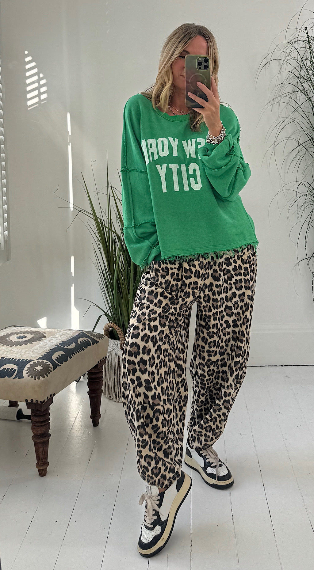 Pocket Cocoon Leopard Pant