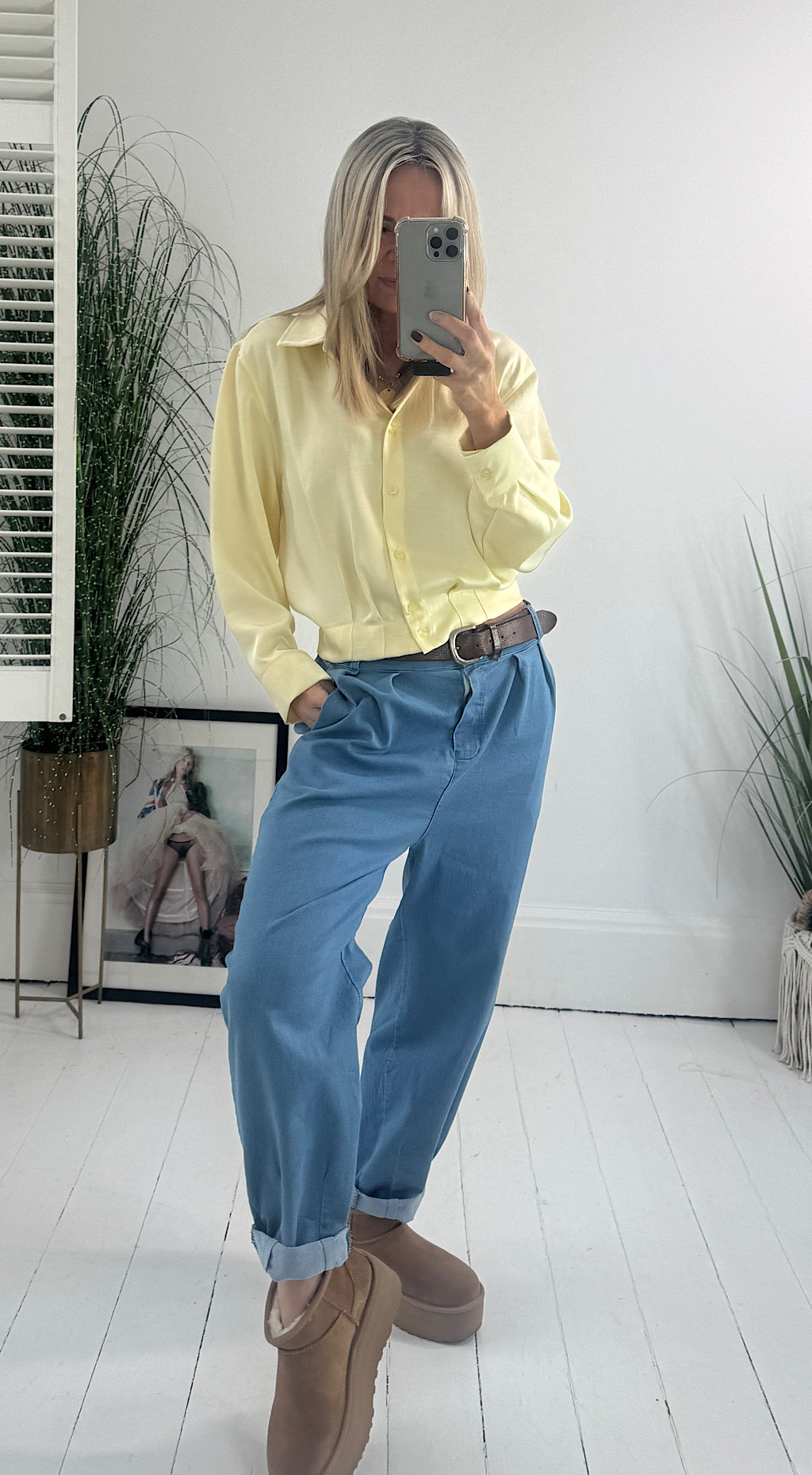Soft Denim Peg Pant