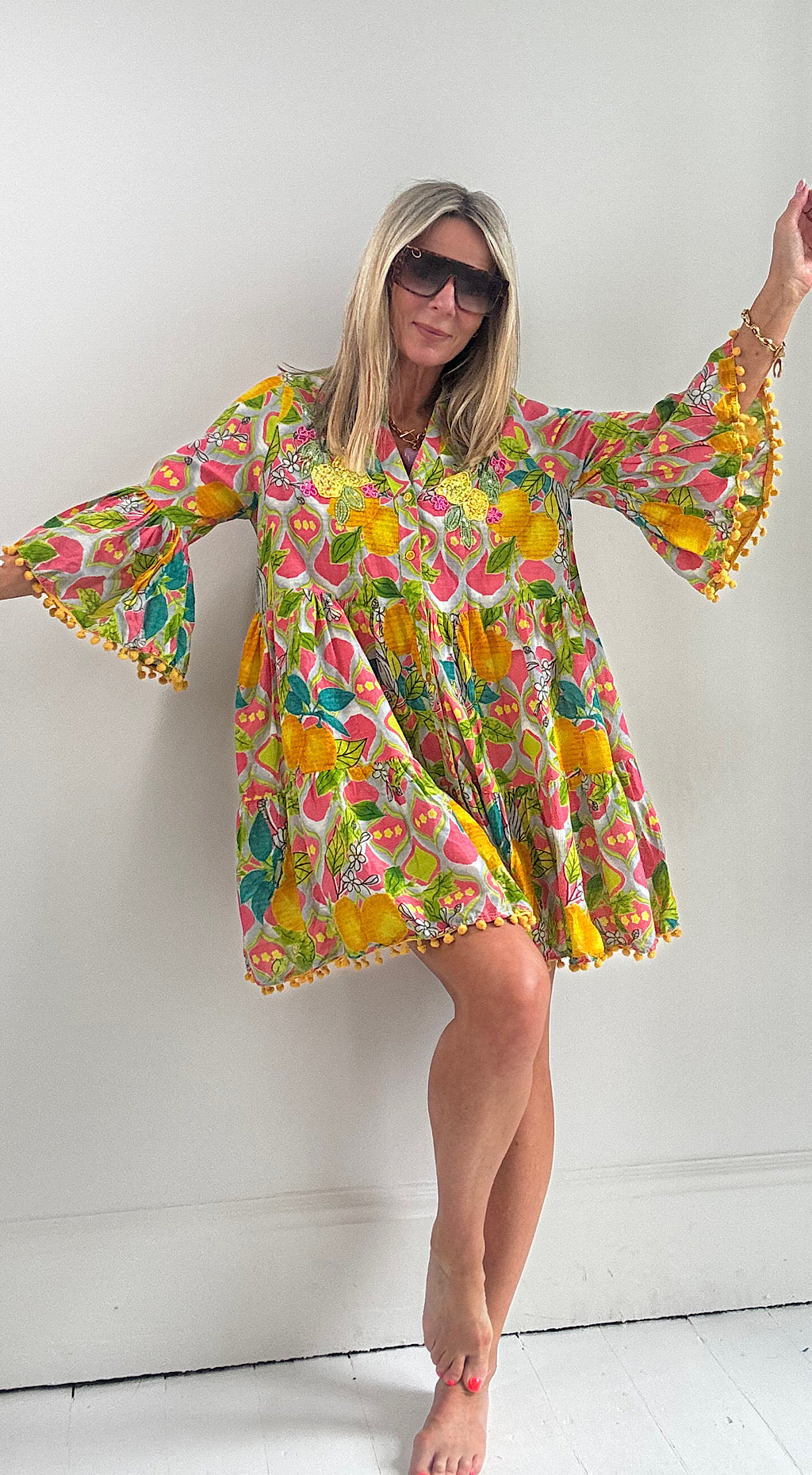 India bo ho lemon dress