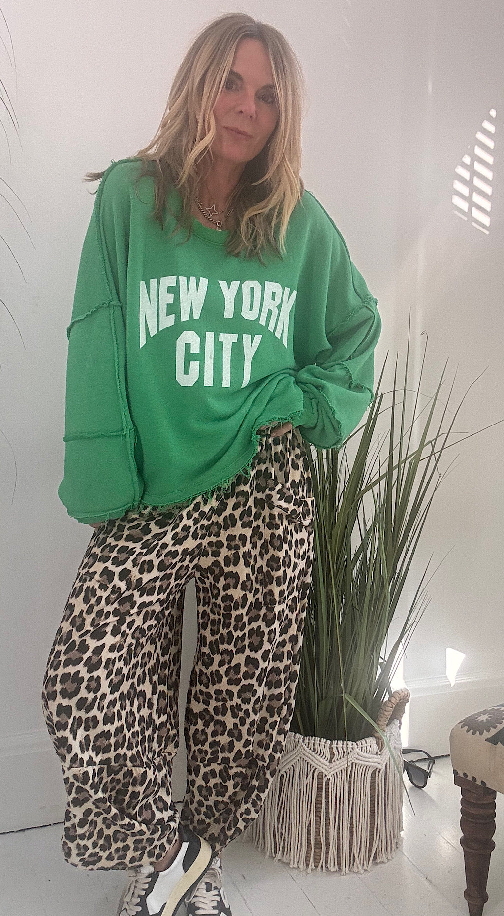 Pocket Cocoon Leopard Pant