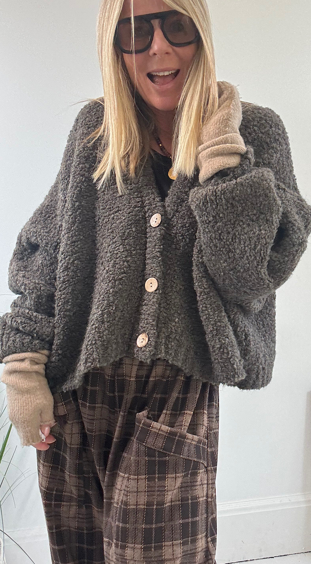 Cloud Cardigan - mid brown