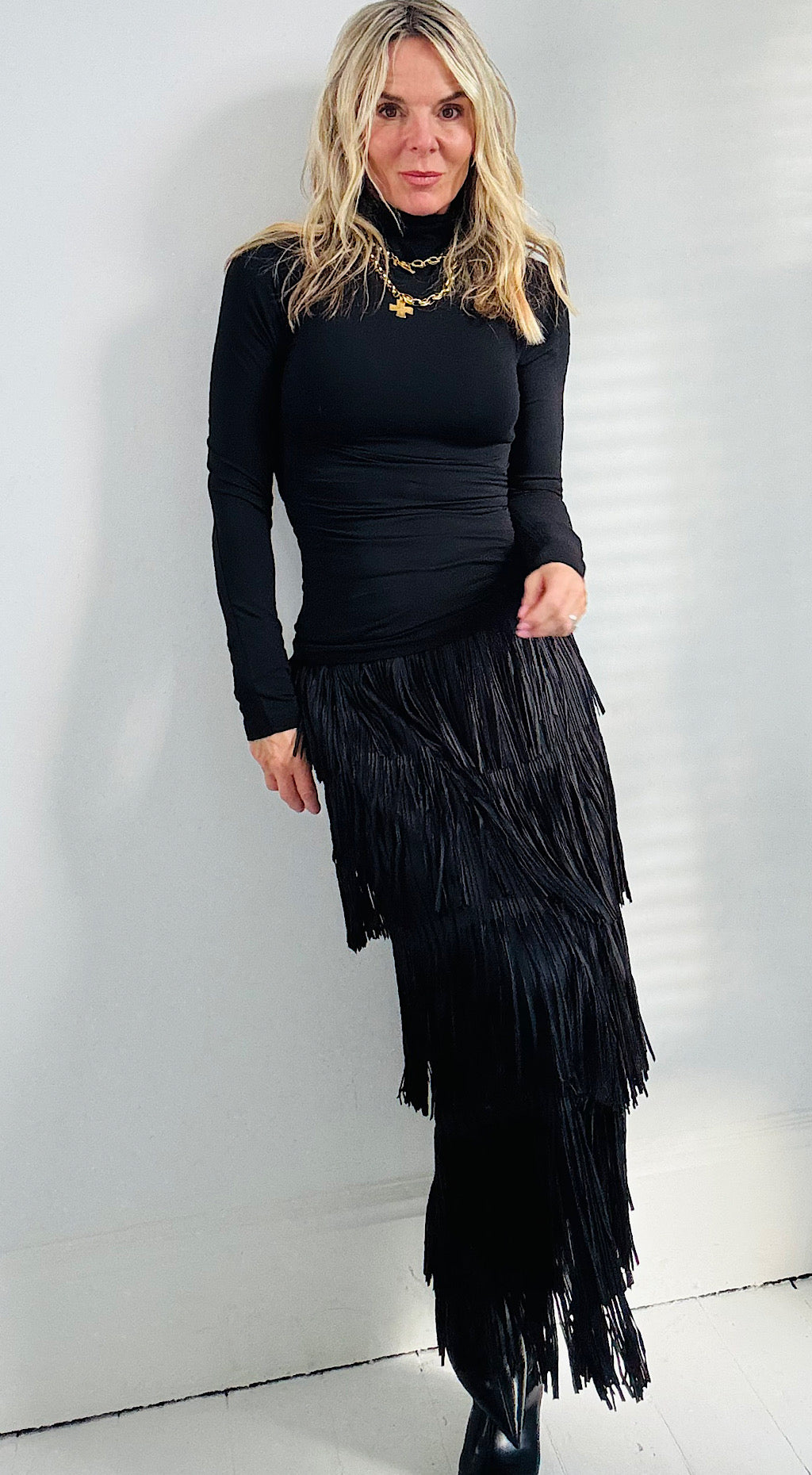 Pamila Roll Neck - black