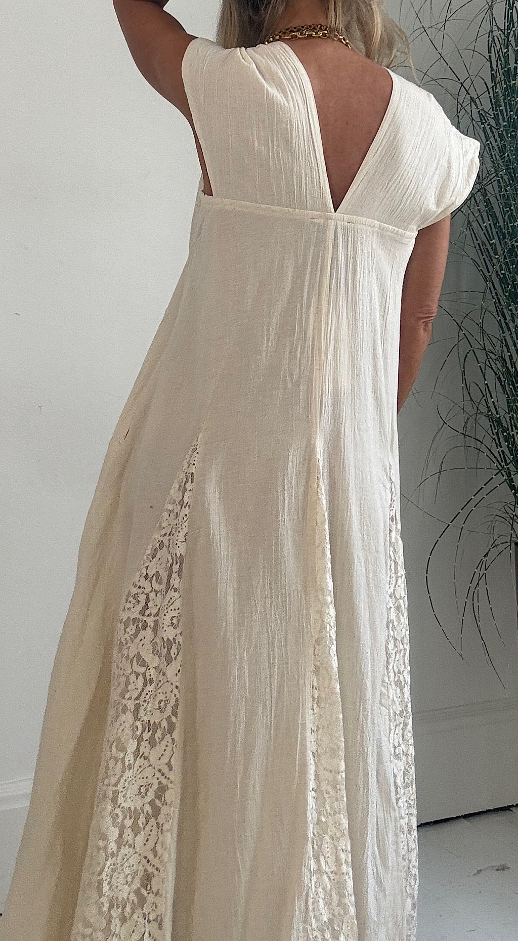 Mykonos cream maxi