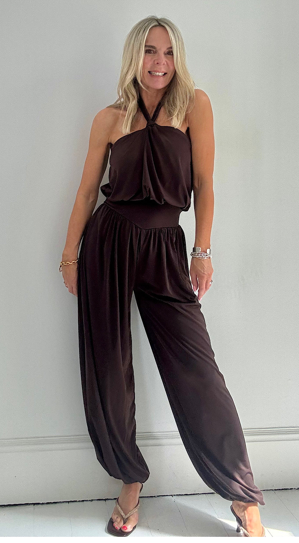 Hareem jumpsuit chocolate brown