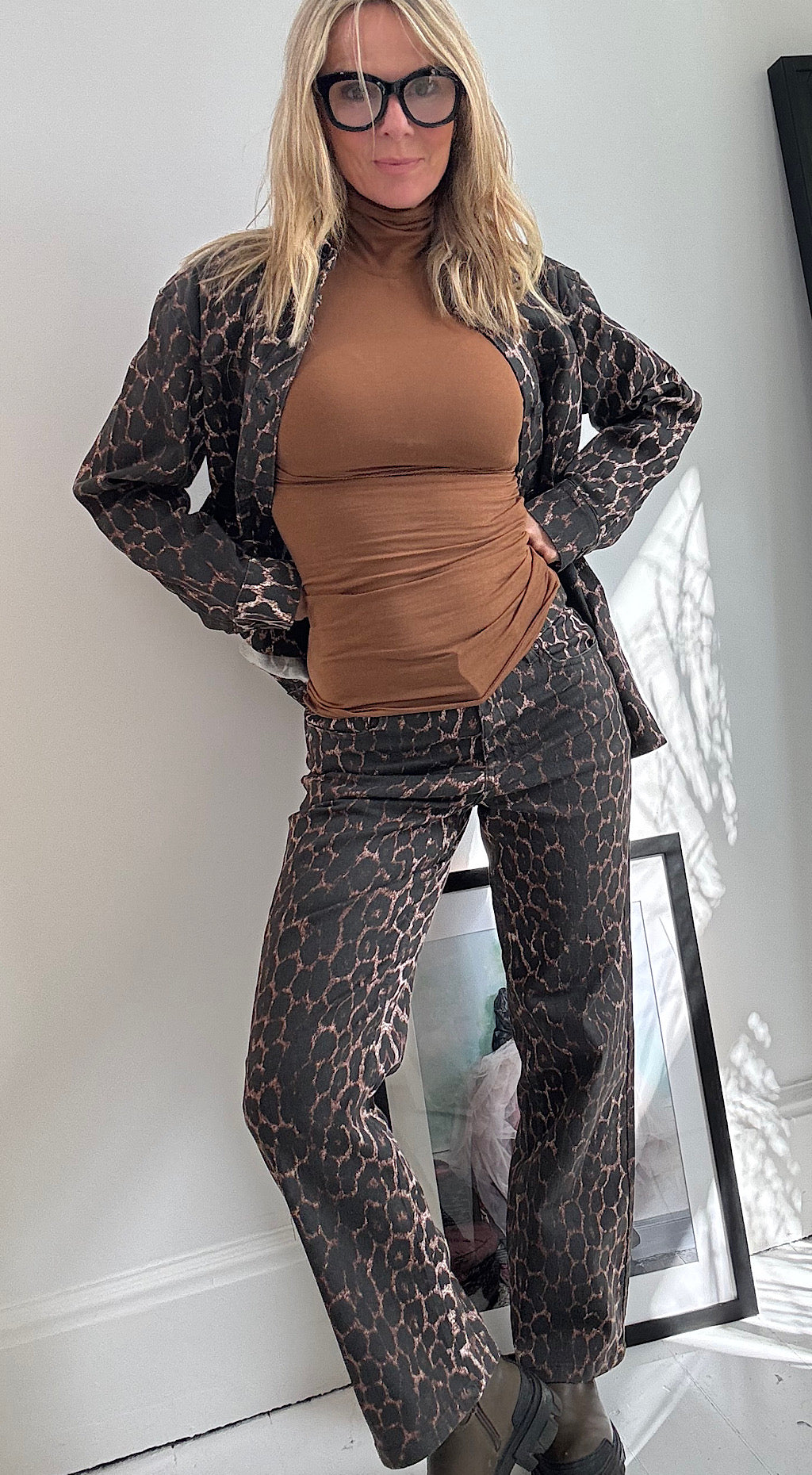 Leopard jean
