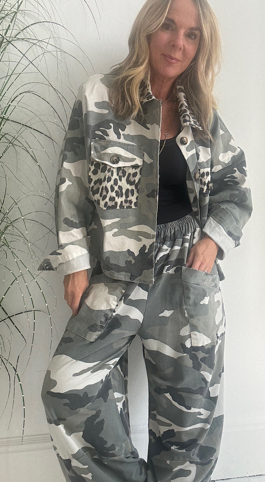 Camo Leopard Shacket