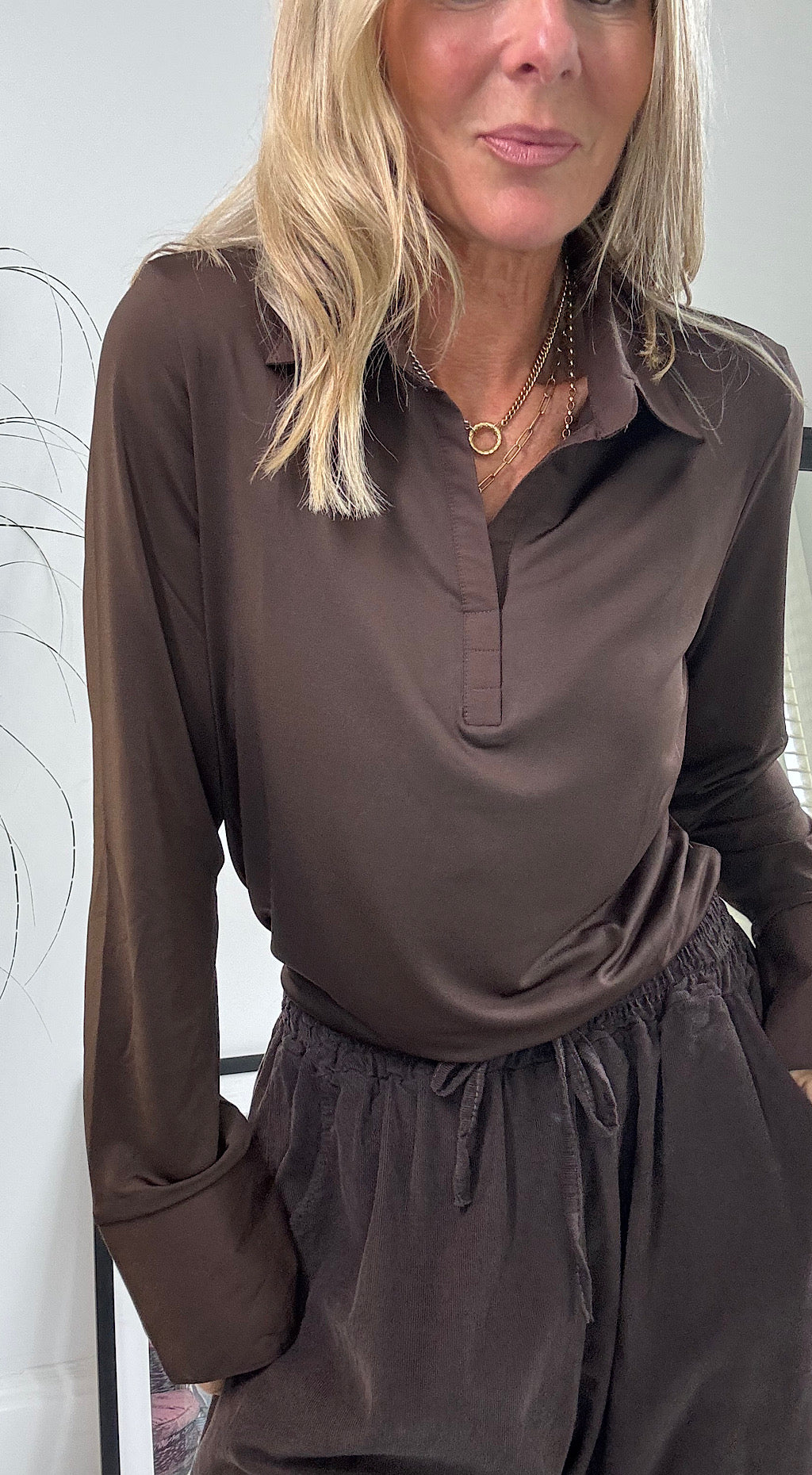 Layering Shirt Brown