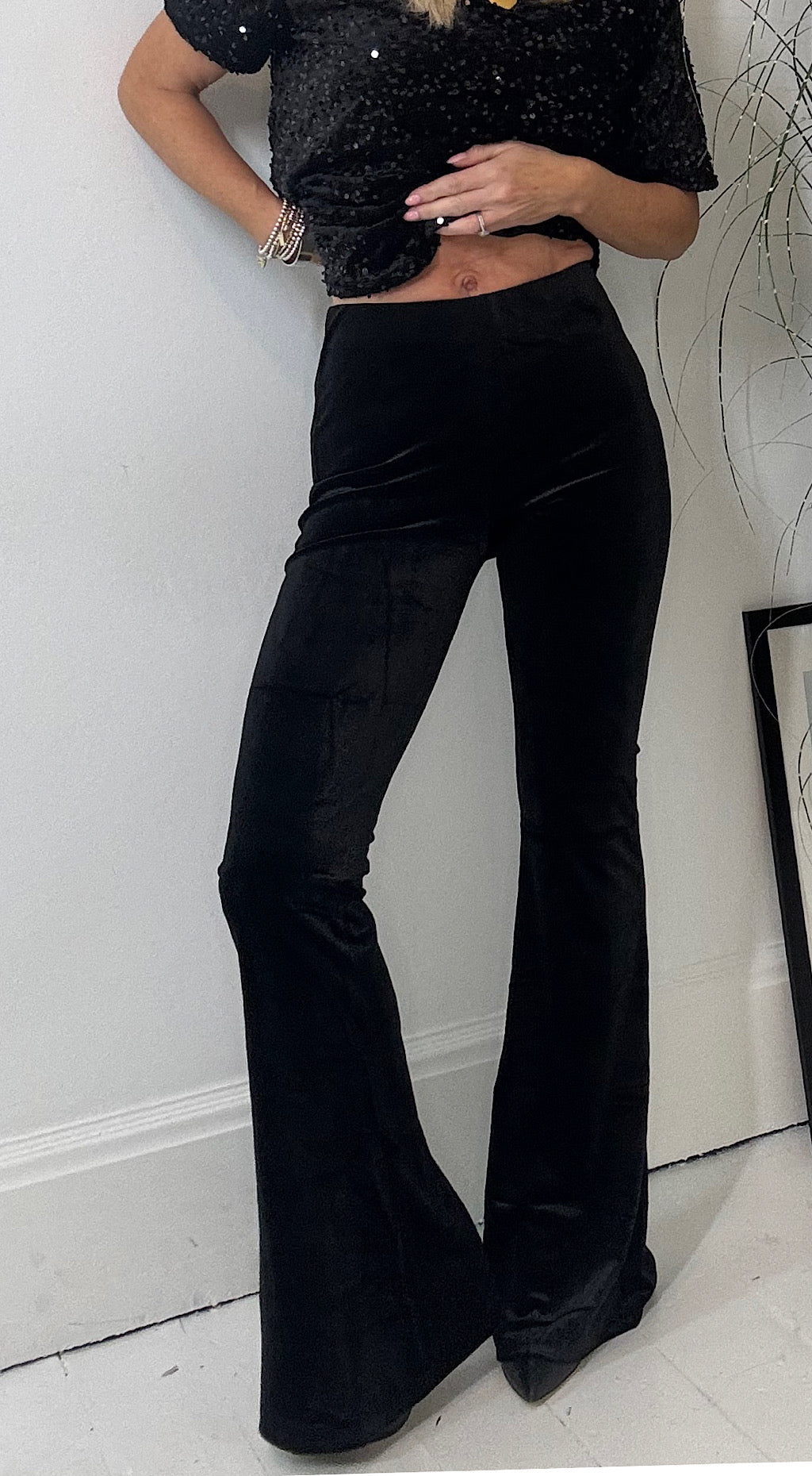 Velvet Flares Black