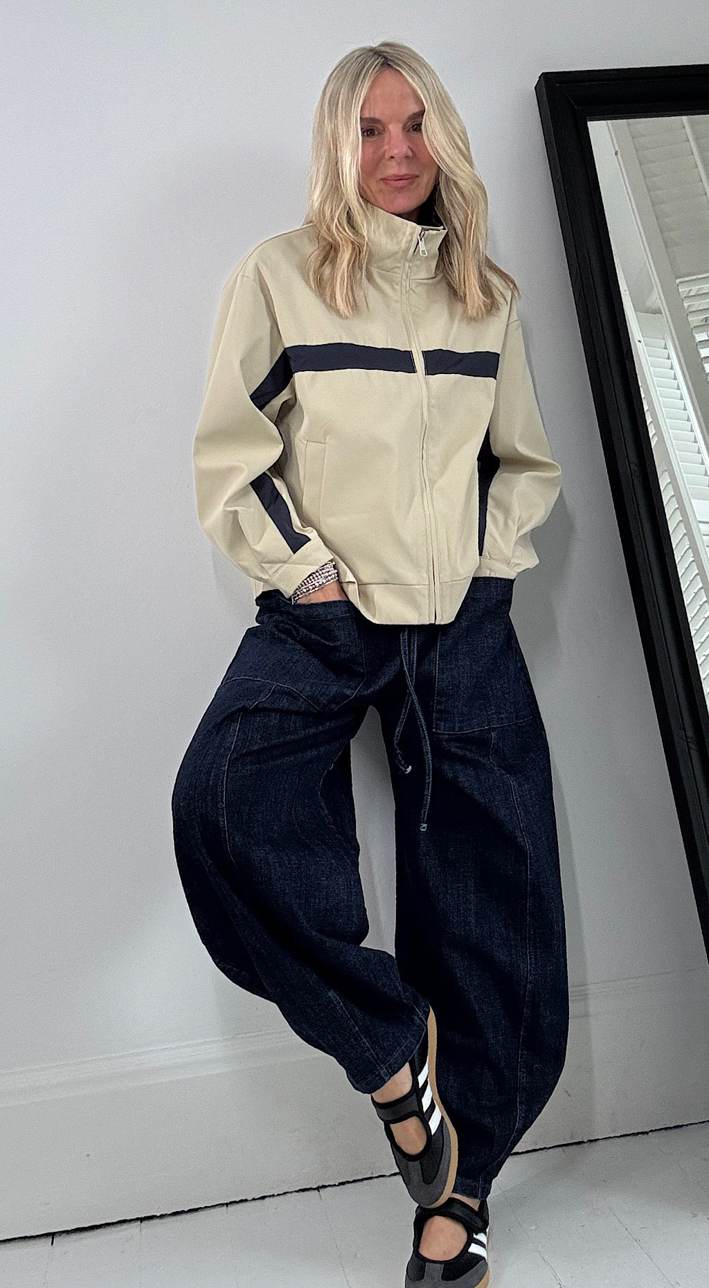 Barrel Pant - dark denim