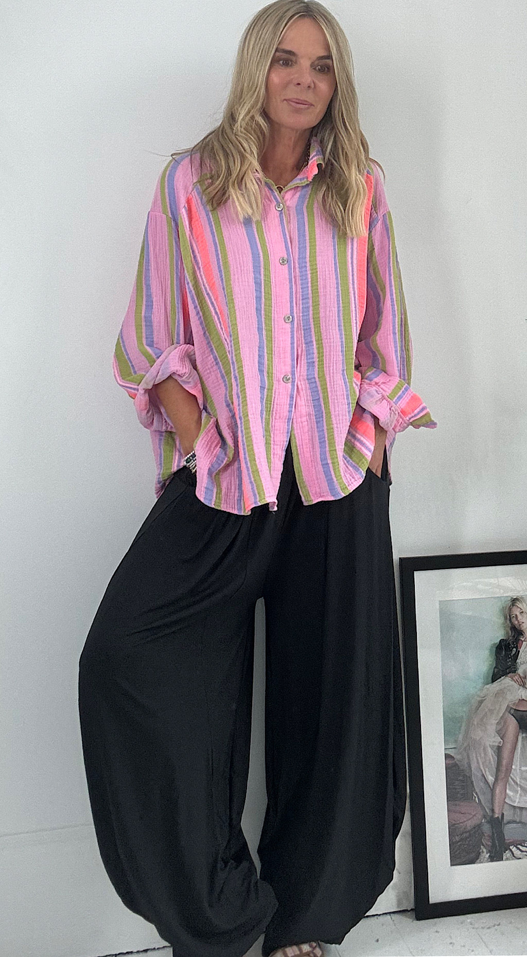 Jersey Hareem Pant Black