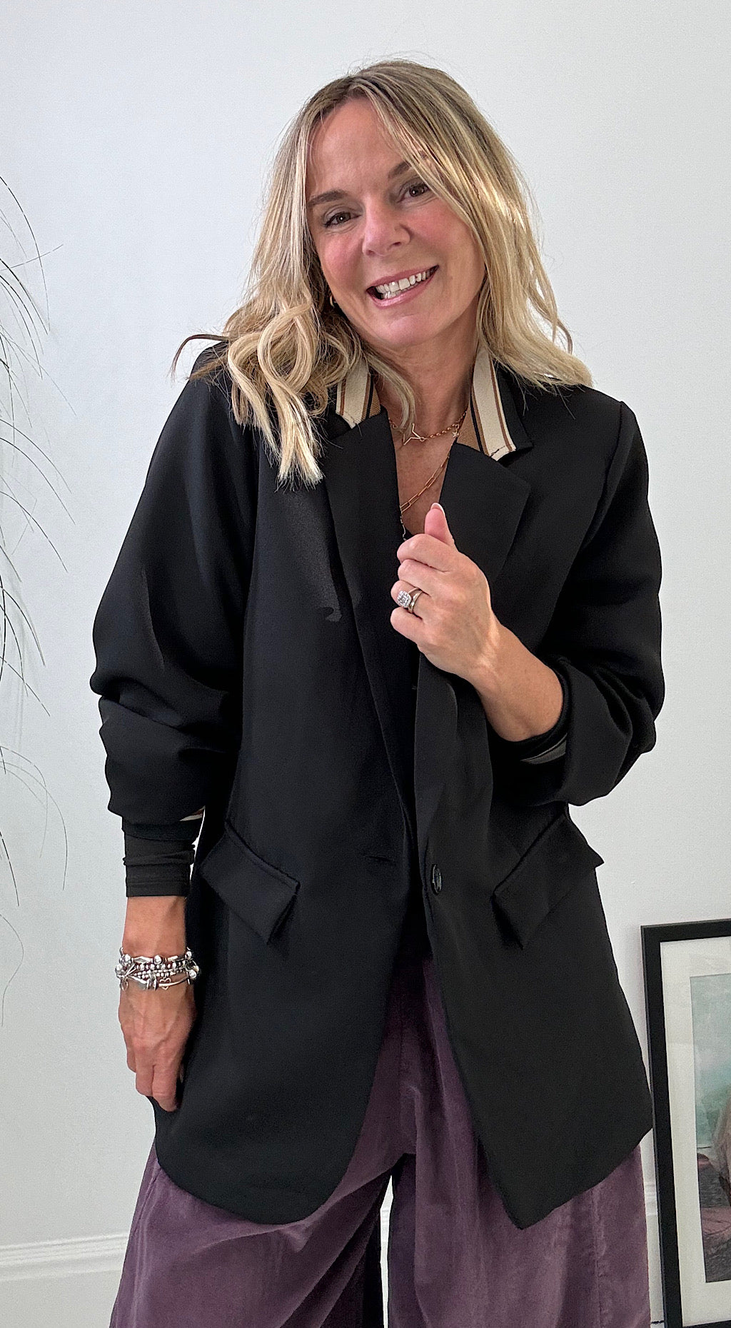 Black sporty blazer