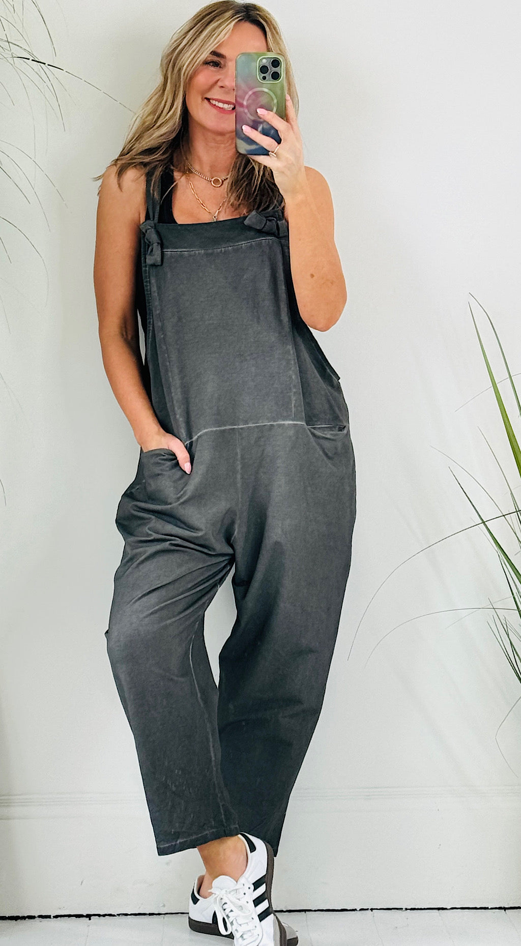 Sweatshirt Dungarees - charcoal