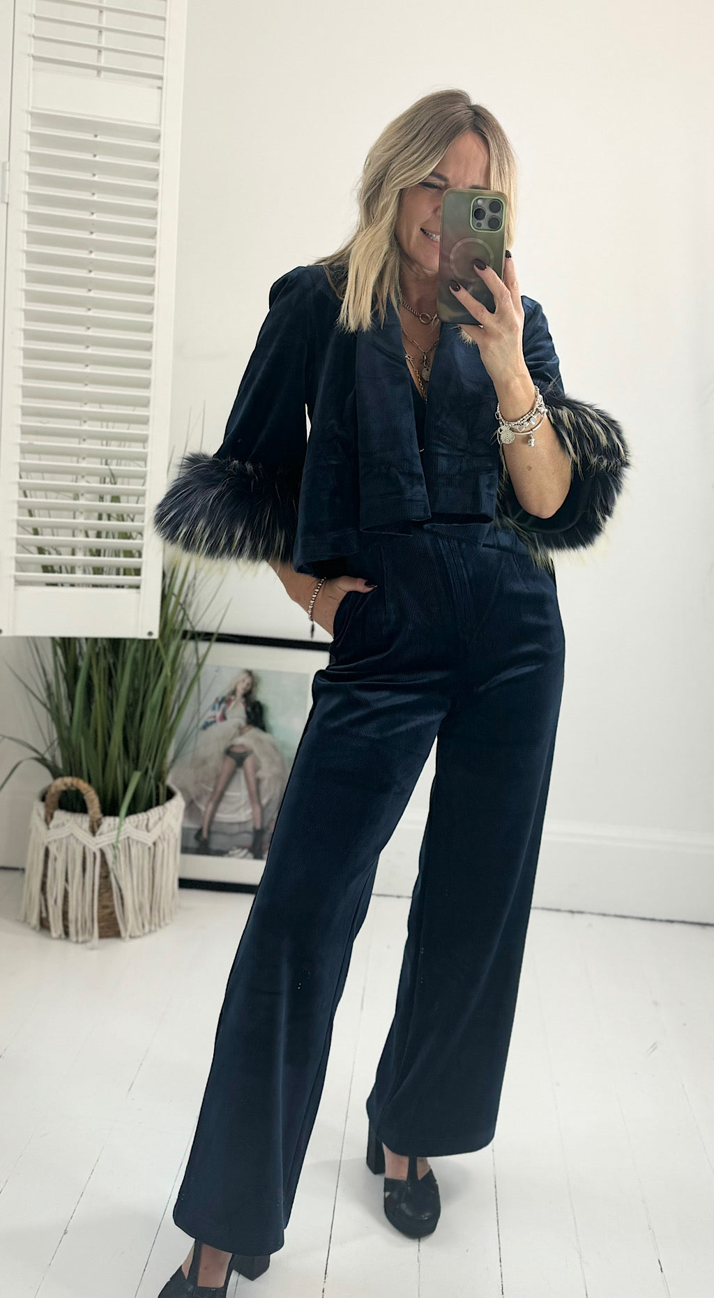 CORRIE BRATTER CLAN JUMPSUIT IN NAVY