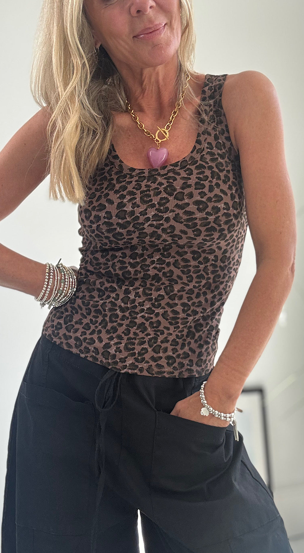 Leopard Print Vest