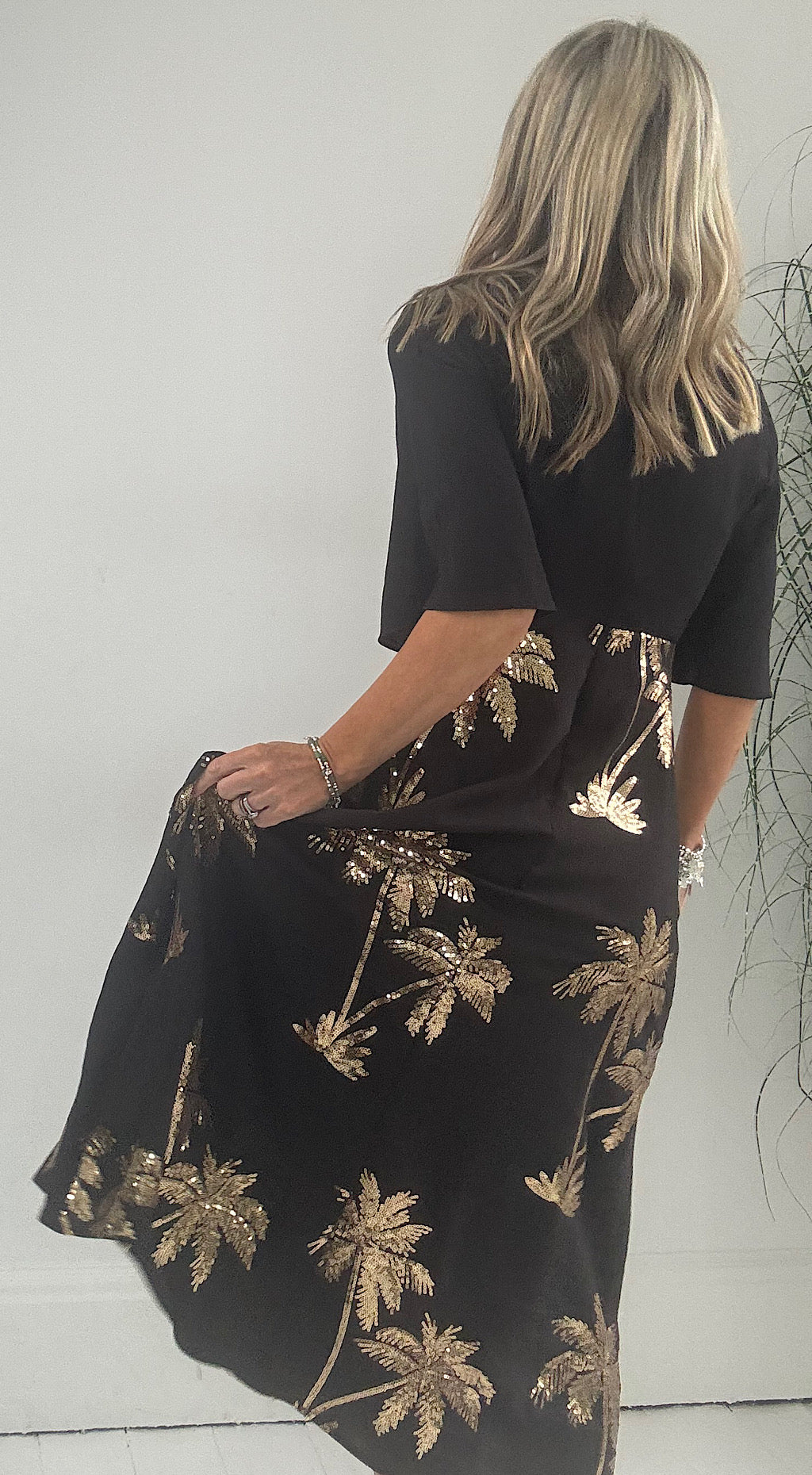 Blythe Dress Palms of Gold by Traffic People