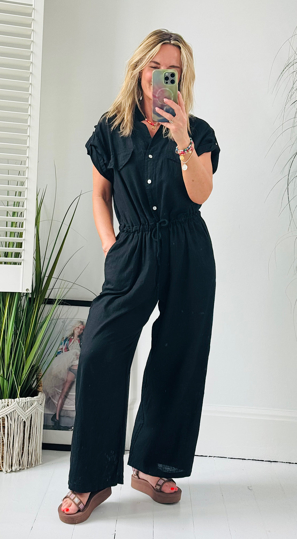 Utility Jumpsuit - black