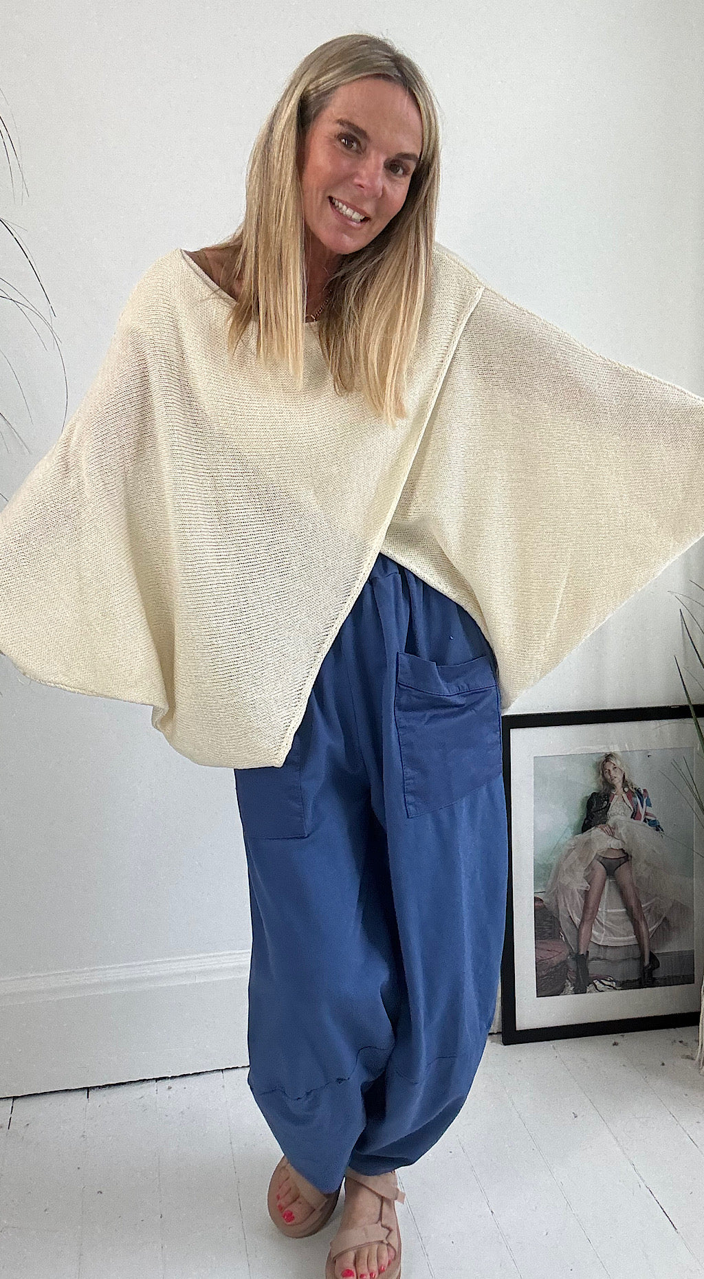 Crossover Knit Cream