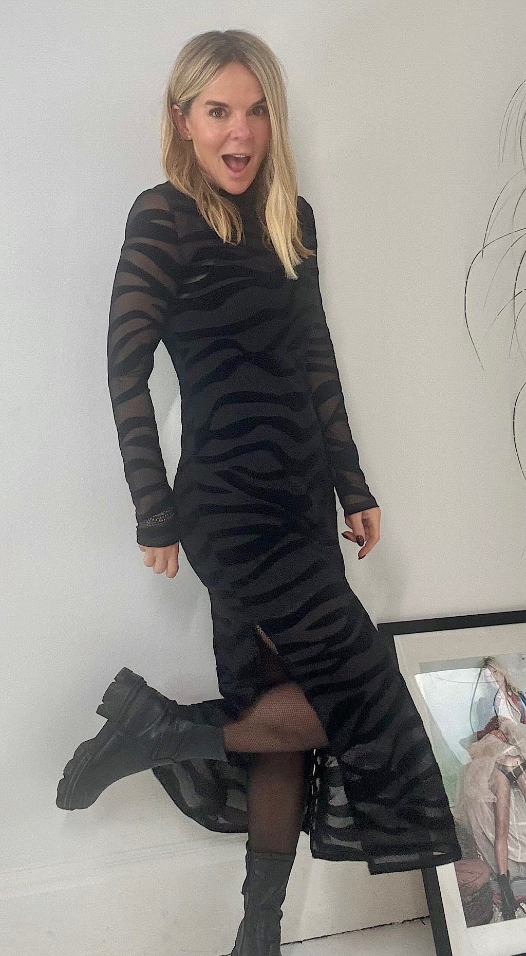 Mesh Animal Dress