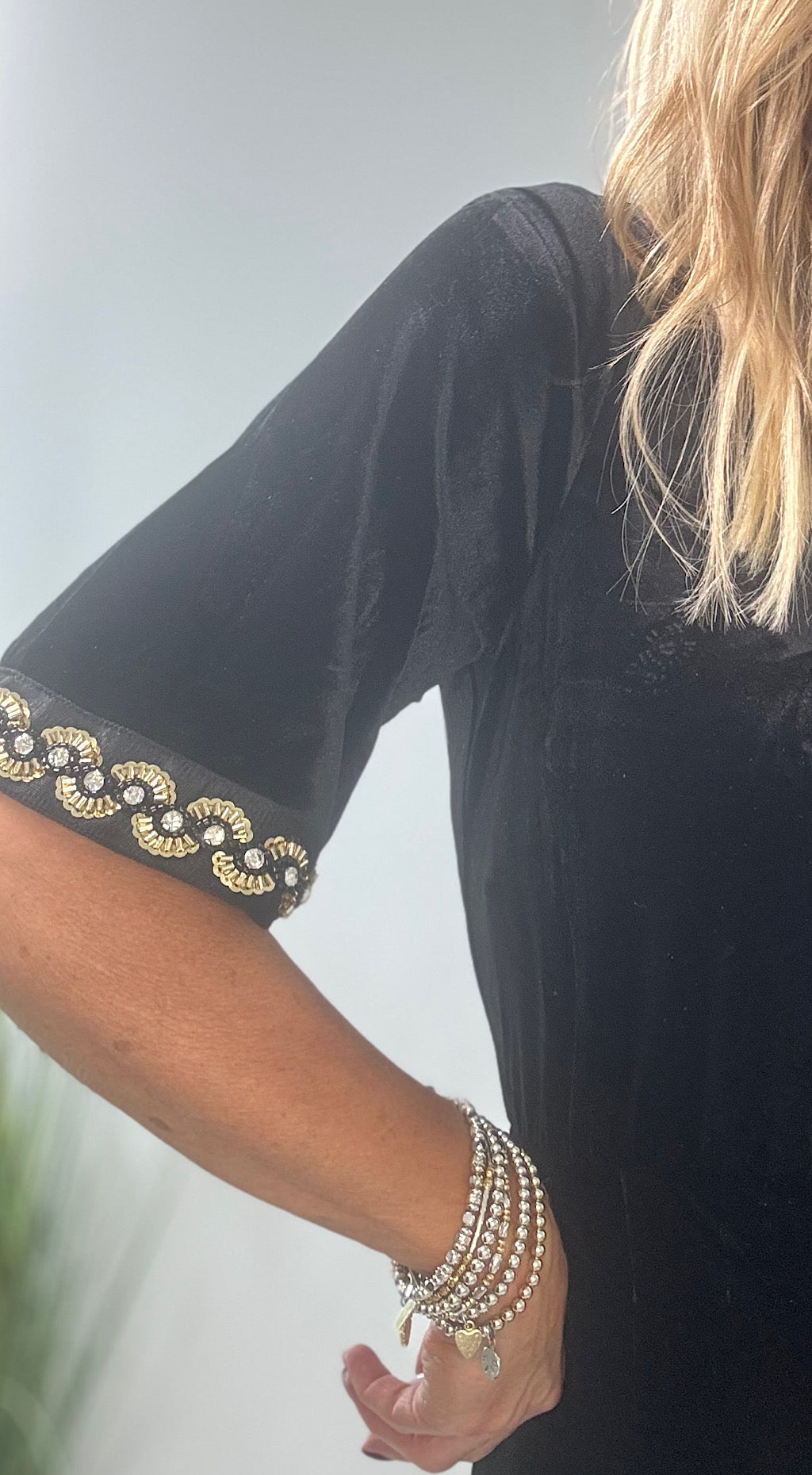 No Going Back Velvet Jumpsuit by Traffic People