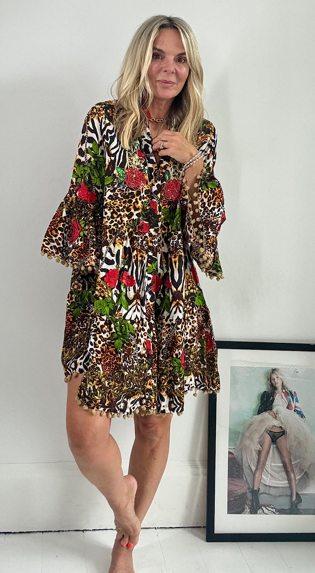 Indian Boho Rose Dress