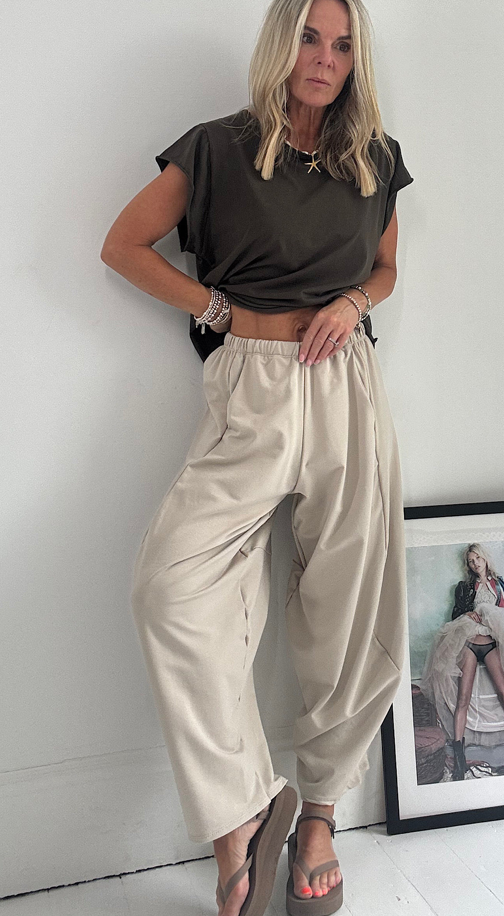 Cocoon Pant - stone