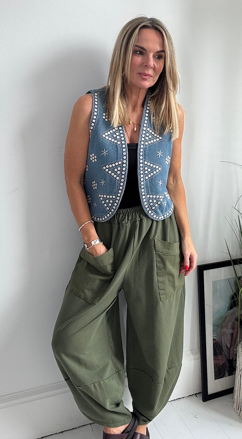 Bo Ho demim waistcoat