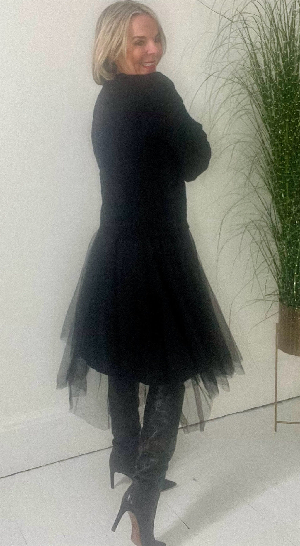 Tulle Cardigan Dress