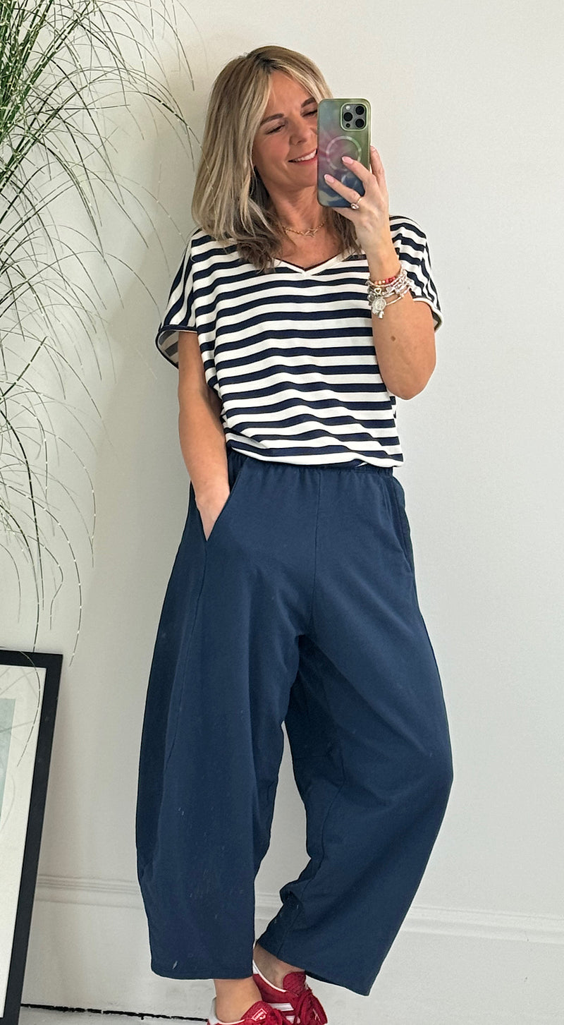cocoon pant navy