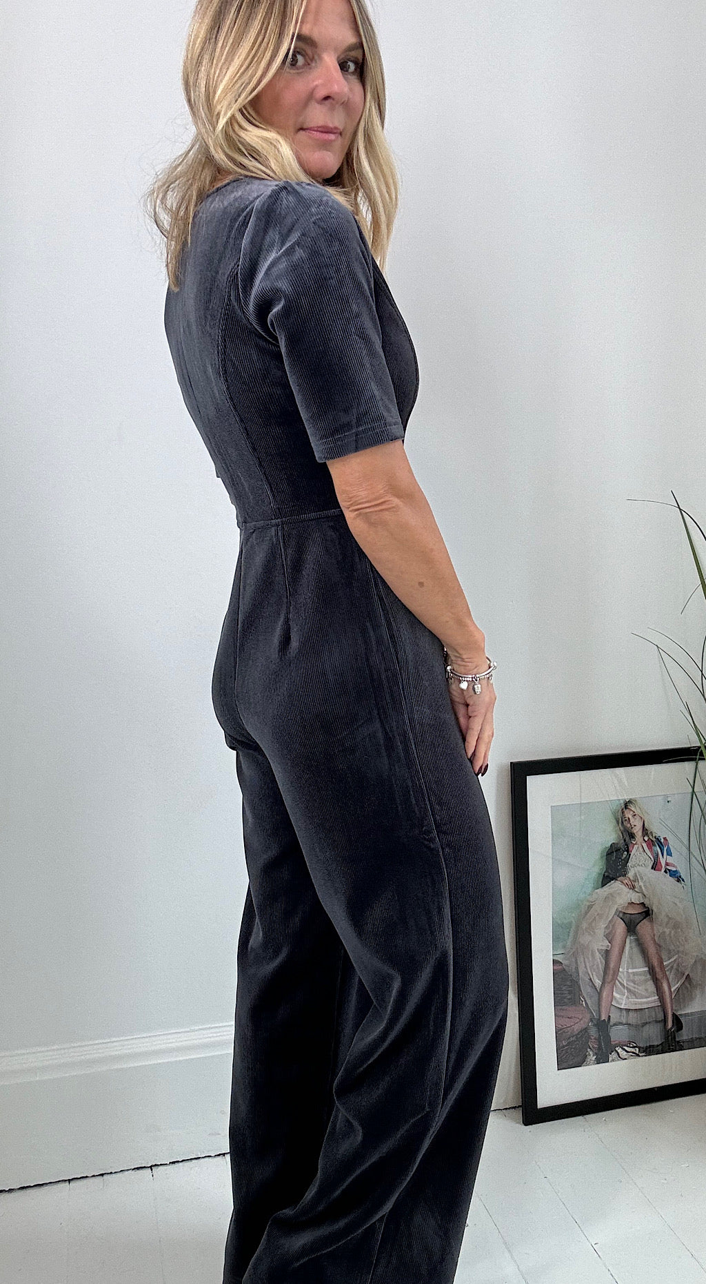 Corrie Bratter Clan Jumpsuit in charcoal