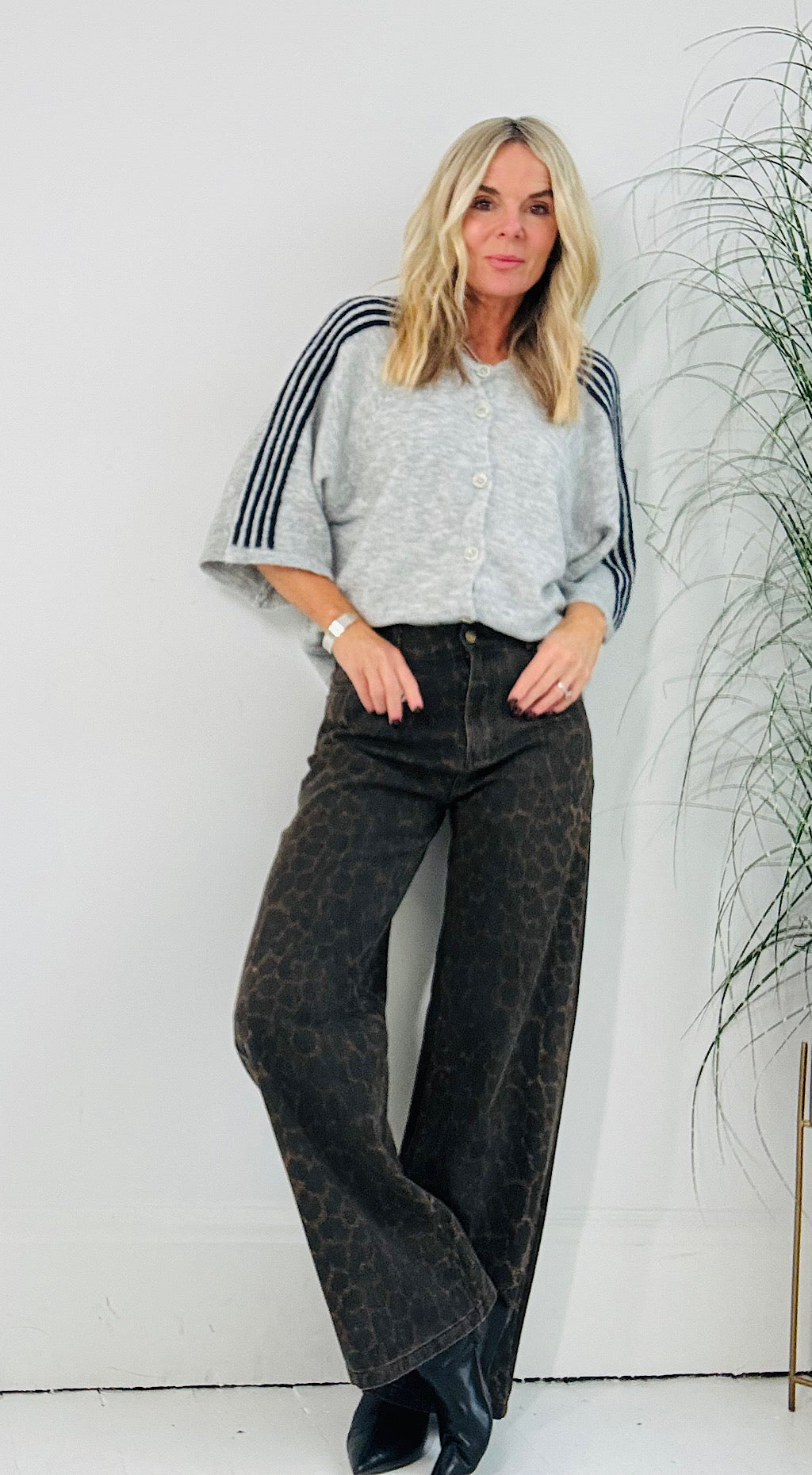 Muted Leopard Jeans