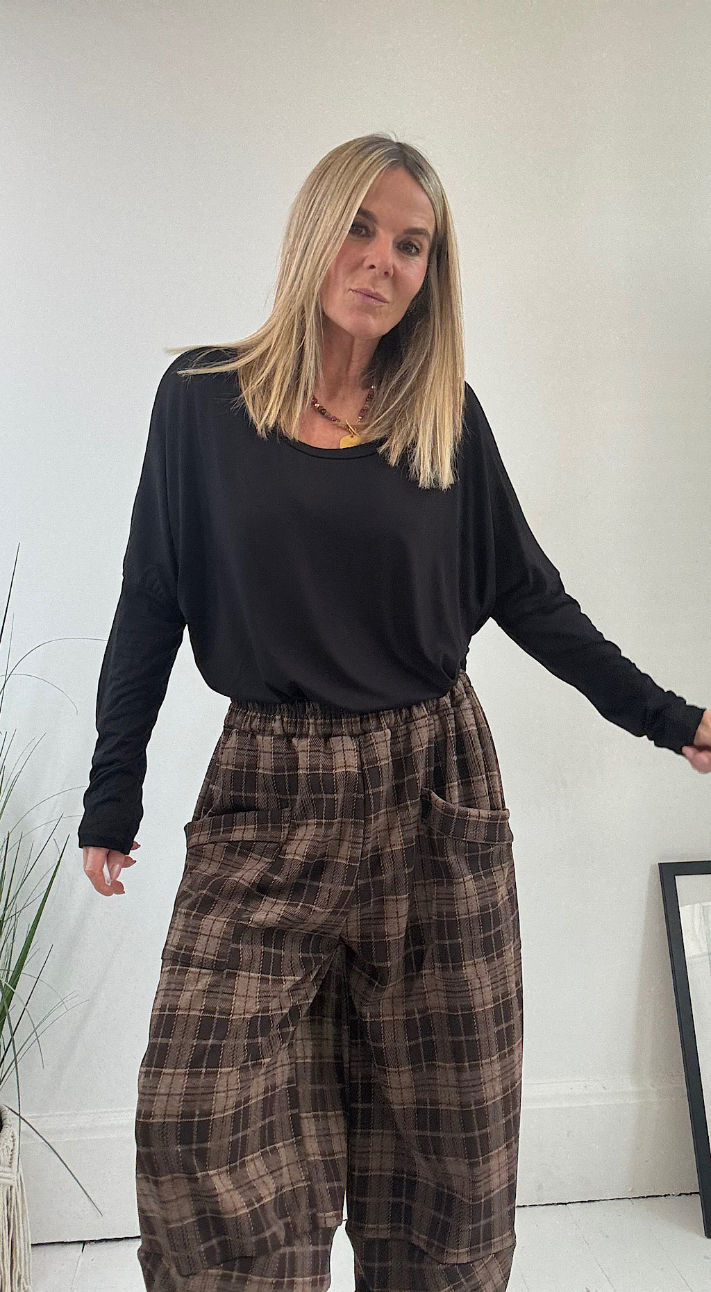 Sloppy Jersey Top - black