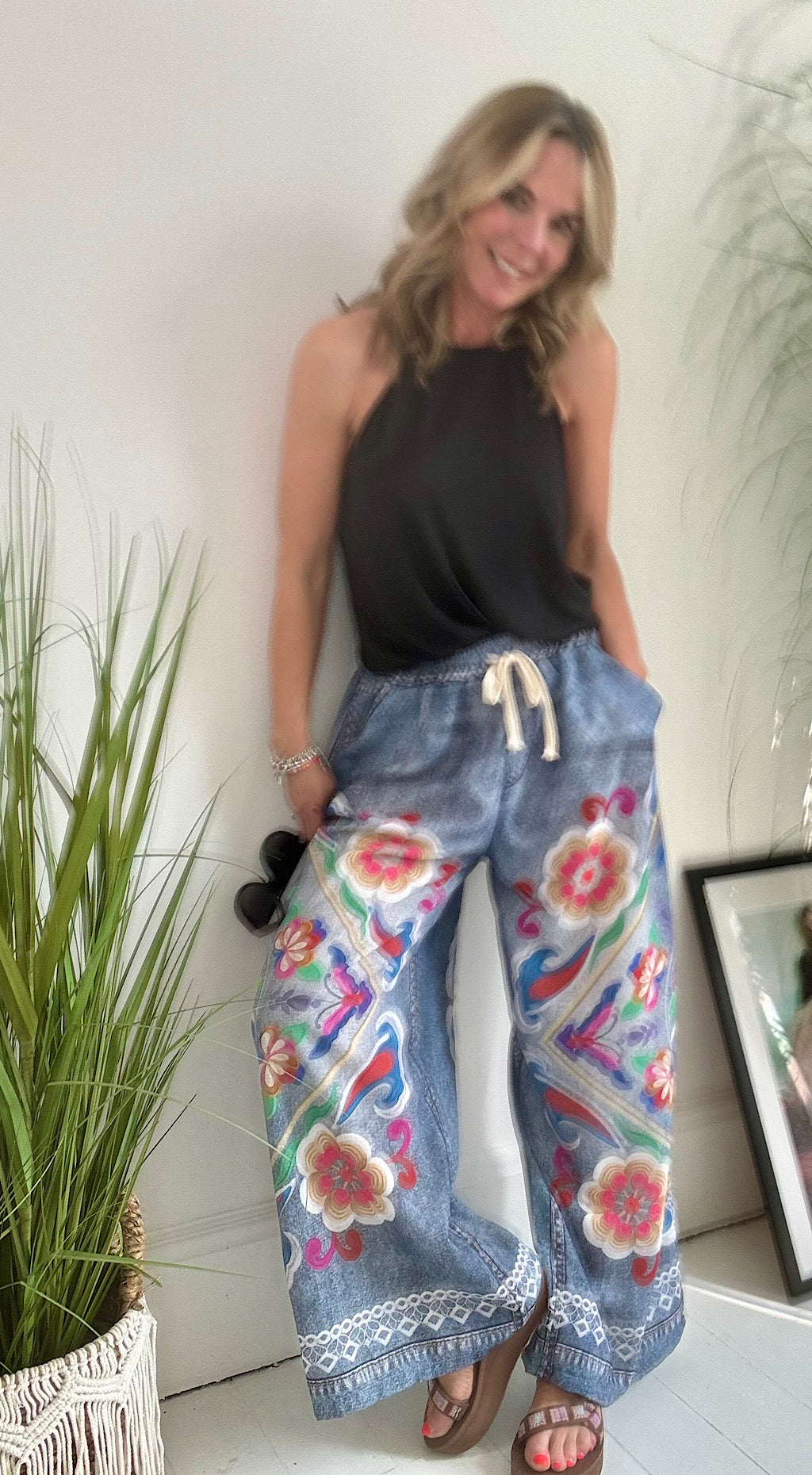 Zeta Hippy Printed Pants