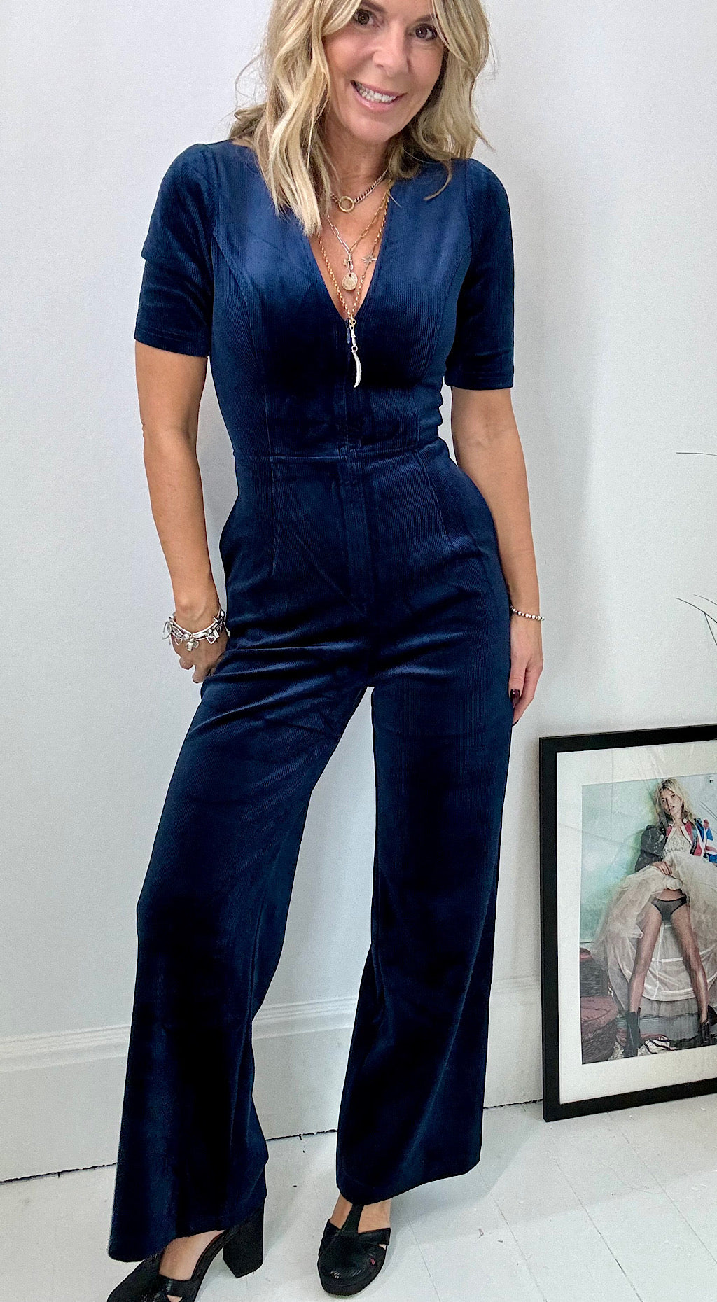 CORRIE BRATTER CLAN JUMPSUIT IN NAVY