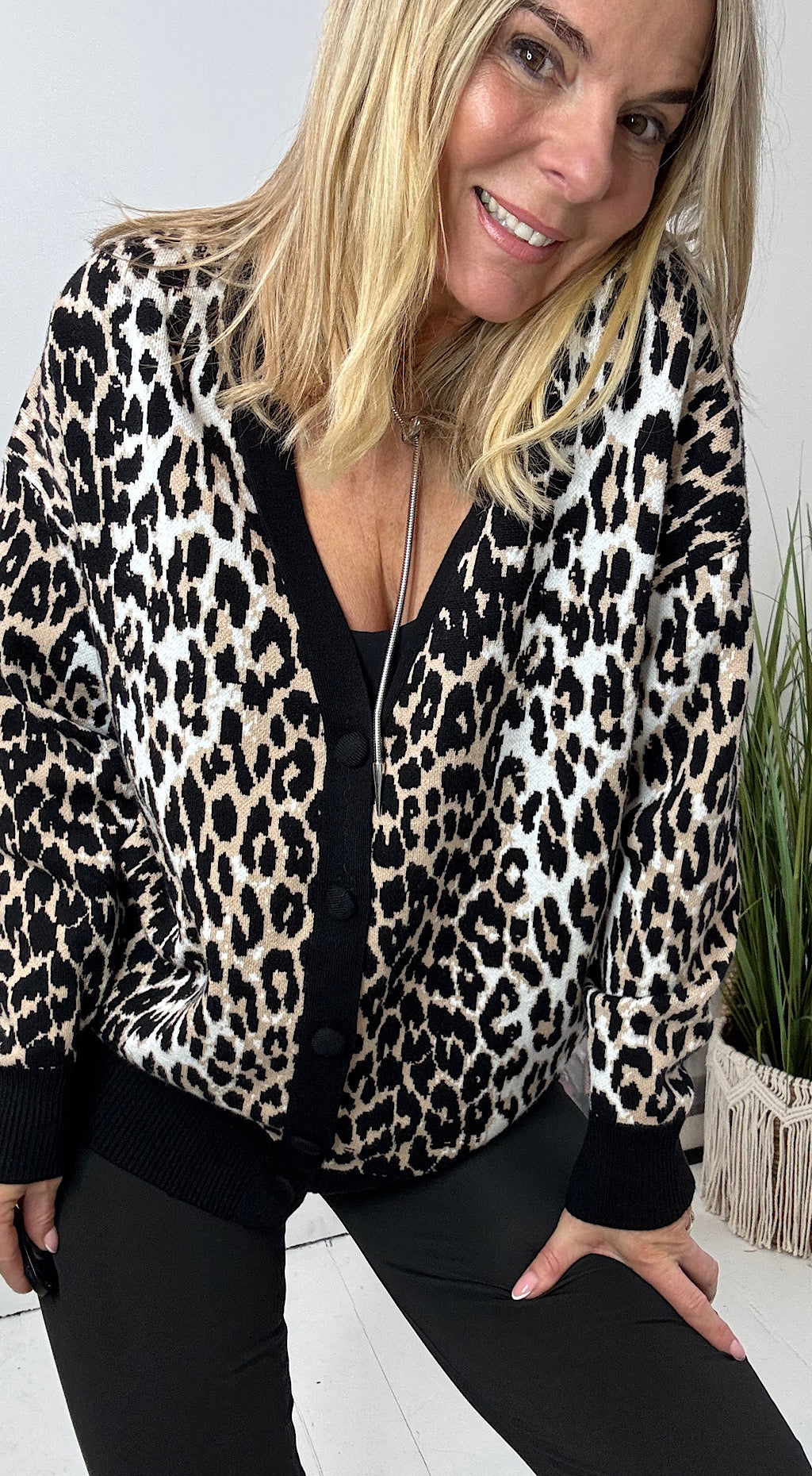 Leopard cardigan