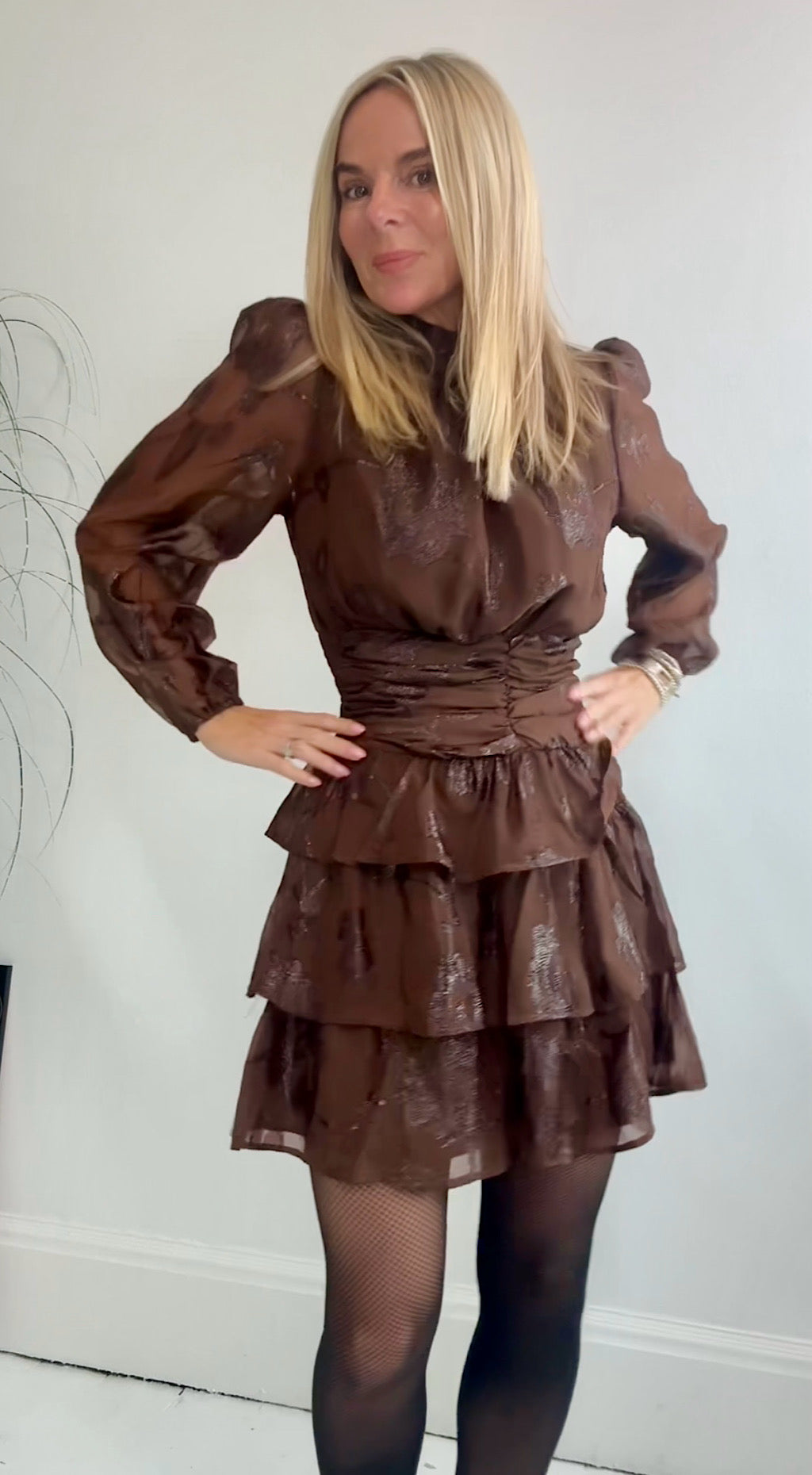 Chloe Dress - Chocolate Sparkle