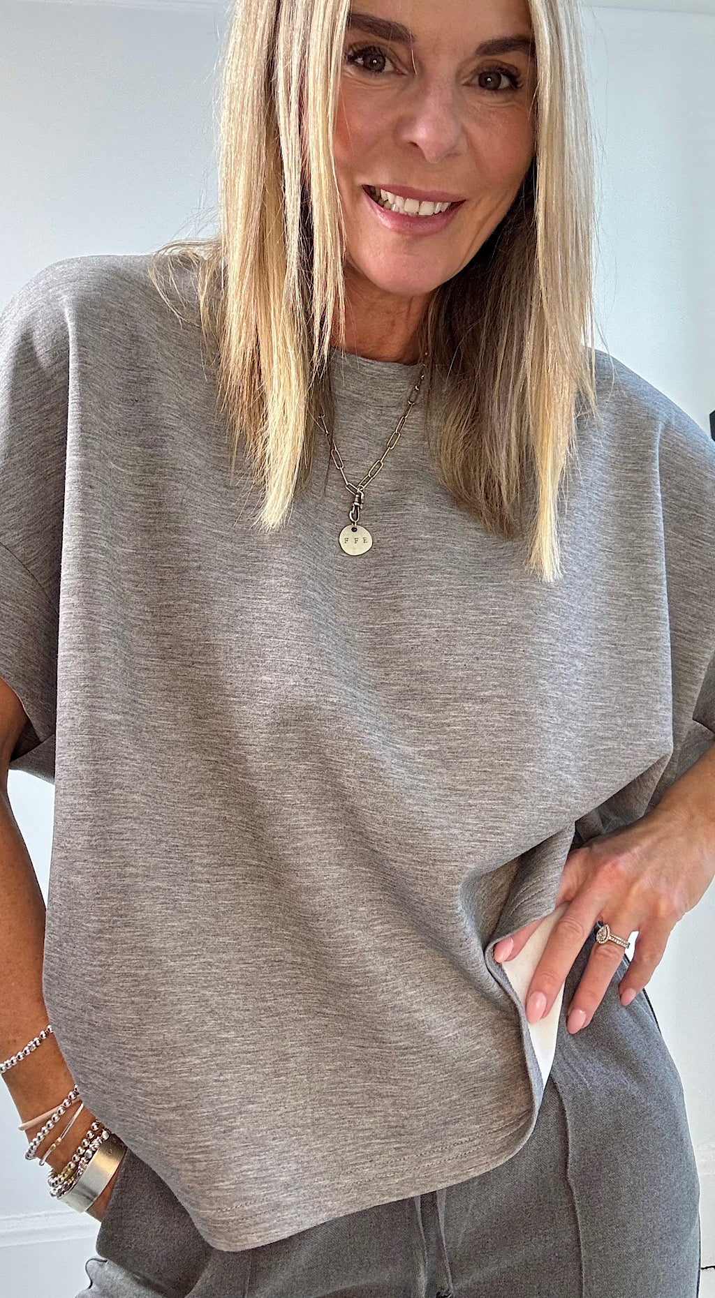 80's grey sweat tee hi