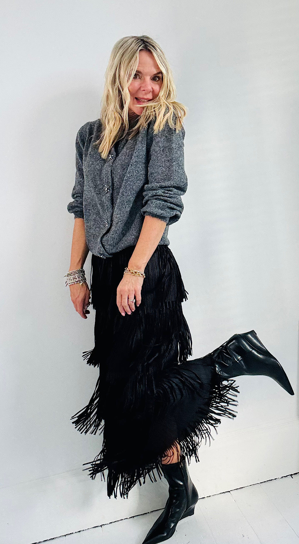 Gracie Tassel Skirt by Traffic People